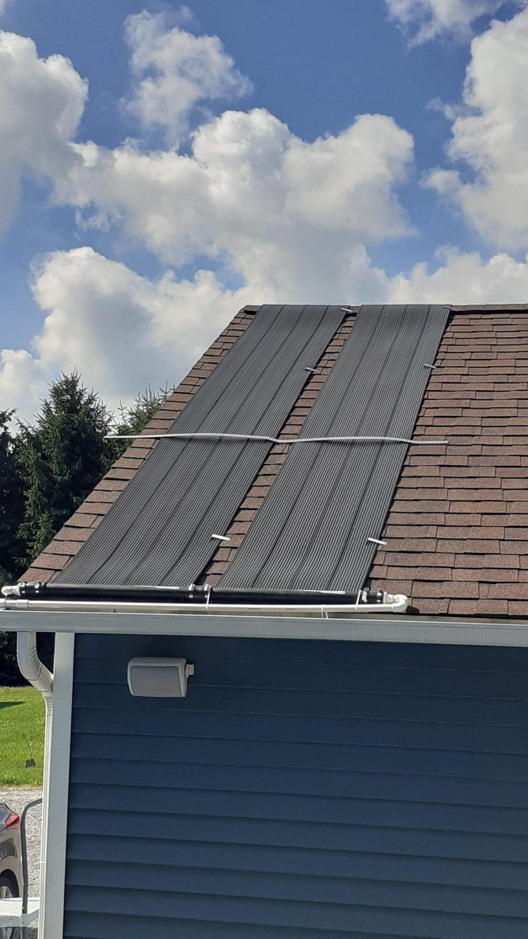 Smart Pool S601 Inground Pool Solar Heating System, Includes Two 2' x 20' Panels (80 sq. ft.) - Made of Durable Polypropylene, Raises Temperature Up to 15F - S601P, Pack of 1, Black customer photo 1
