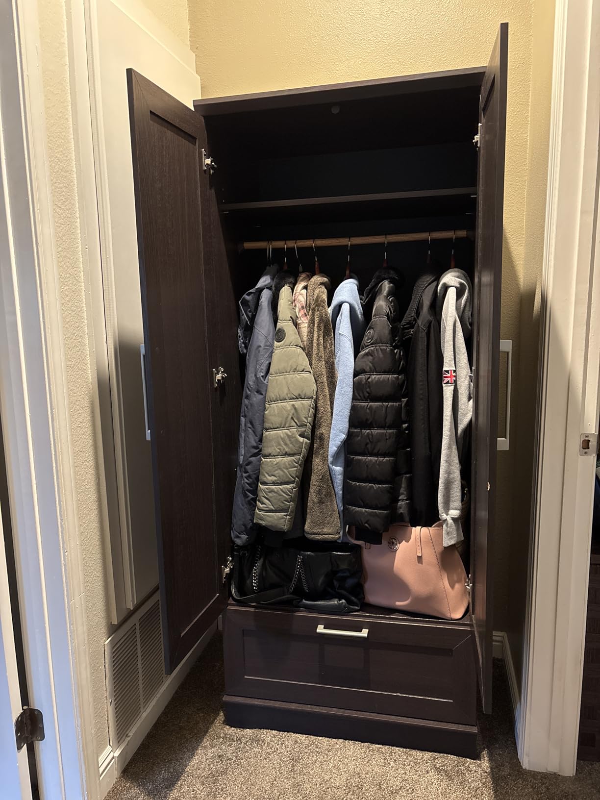 Sauder 411802 HomePlus Wardrobe/Storage Cabinet, L: 28.98