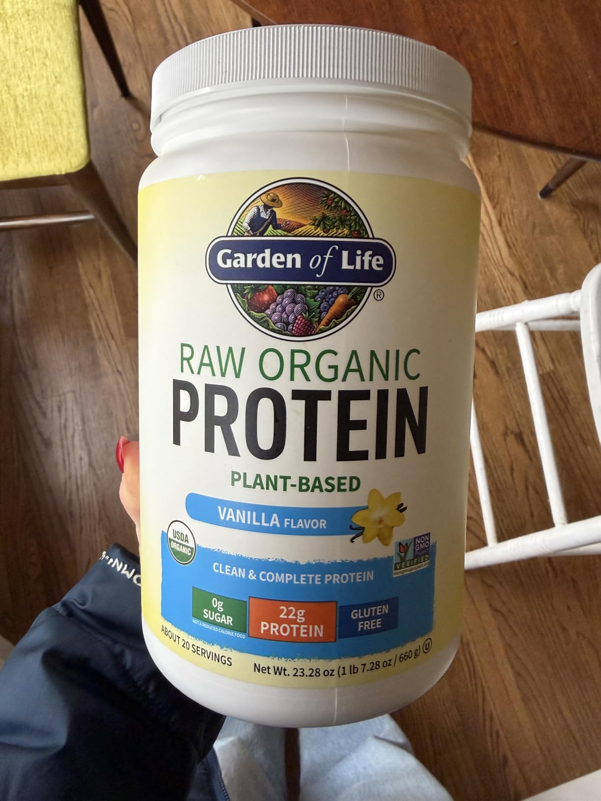 Garden of Life, Protein Powder, Vegan Protein Powder, Bcaa, Probiotics and Digestive Enzymes, Gluten and Lactose Free, Vanilla, 23.3 Ounce customer photo 2