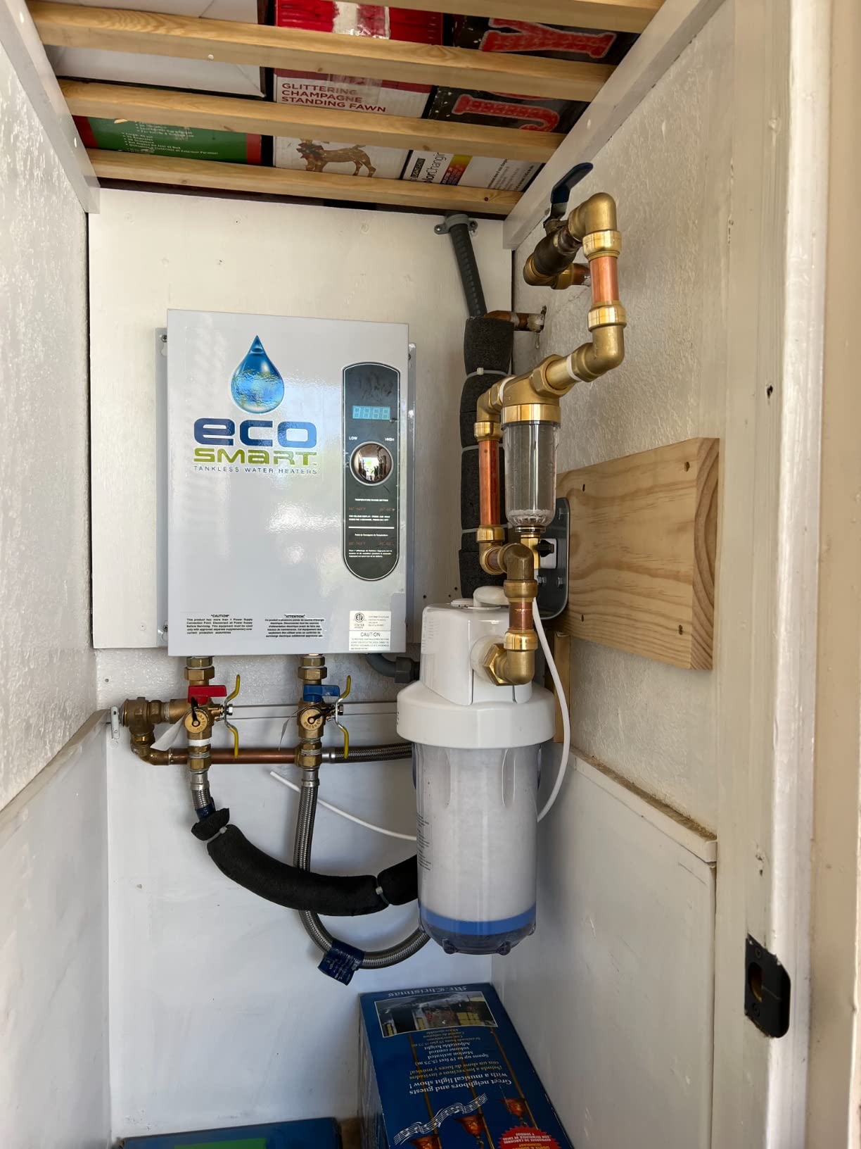 GE Whole House Water Filtration System, Reduces Sediment, Rust & More, Install Kit & Accessories Included, Replace Filters (FXHTC, FXHSC) Every 3 Months, GXWH40L customer photo 2