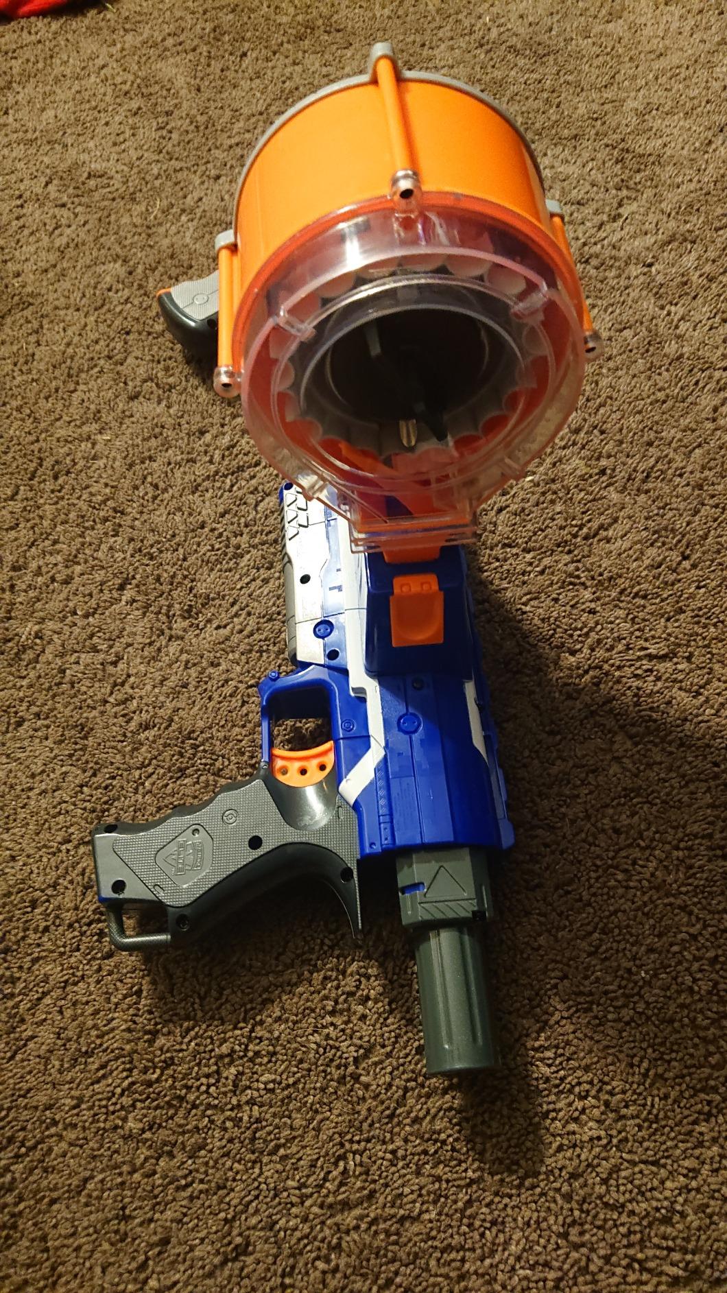 NERF Rampage N-Strike Elite Toy Blaster with 25 Dart Drum Slam Fire for Kids, Teens, & Adults (Amazon Exclusive) customer photo 1
