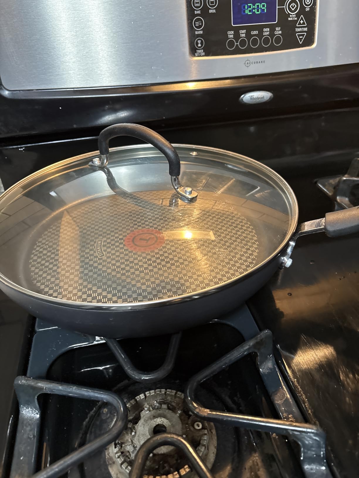 T-fal Ultimate Hard Anodized Nonstick Fry Pan With Lid 12 Inch, Oven Broiler Safe 400F, Lid Safe 350F, Cookware, Pots and Pans, Kitchen Frying Pans, Skillets, Home, Dishwasher Safe, Onyx customer photo 2