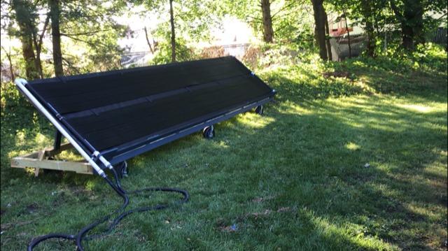 SunHeater Pool Heating System Two 2' x 20' Panels - Solar Heater for Inground and Aboveground Made of Durable Polypropylene, Raises Temperature, 6-10F, S240U Black customer photo 1