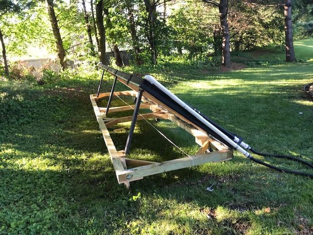 SunHeater Pool Heating System Two 2' x 20' Panels - Solar Heater for Inground and Aboveground Made of Durable Polypropylene, Raises Temperature, 6-10F, S240U Black customer photo 2