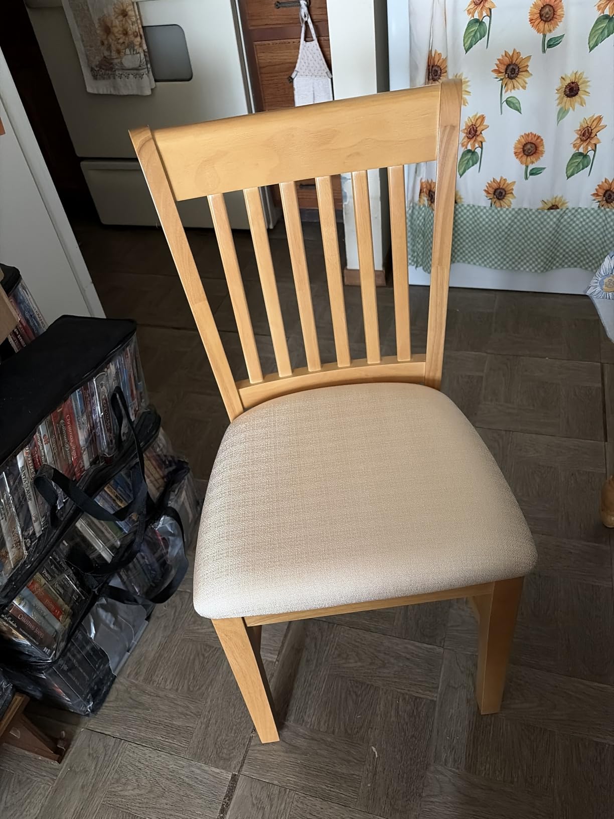 East West Furniture Norfolk Dining Room Chairs - Slat Back Solid Wood Seat Chairs, Set of 2, Mahogany customer photo 1