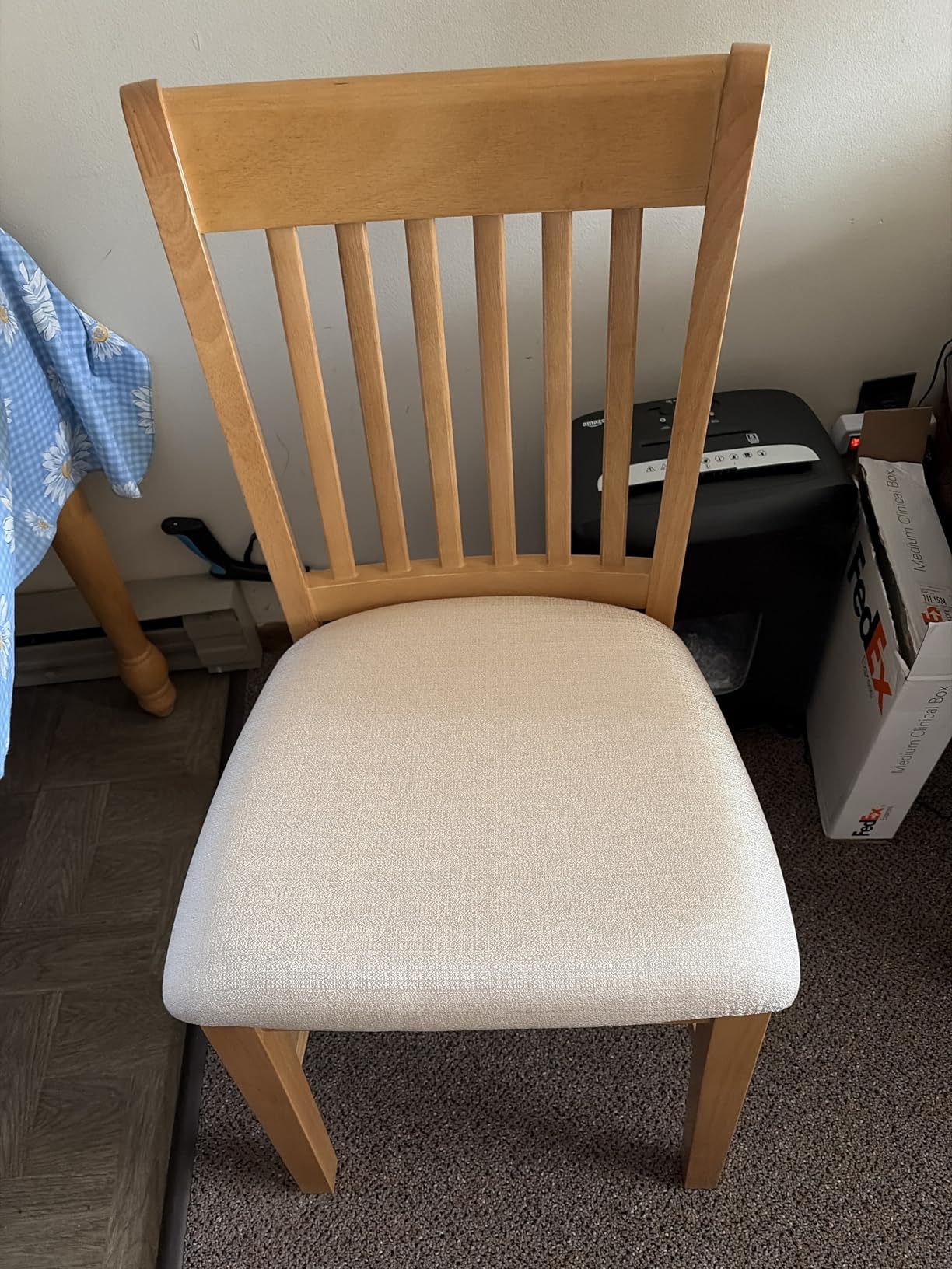 East West Furniture Norfolk Dining Room Chairs - Slat Back Solid Wood Seat Chairs, Set of 2, Mahogany customer photo 2