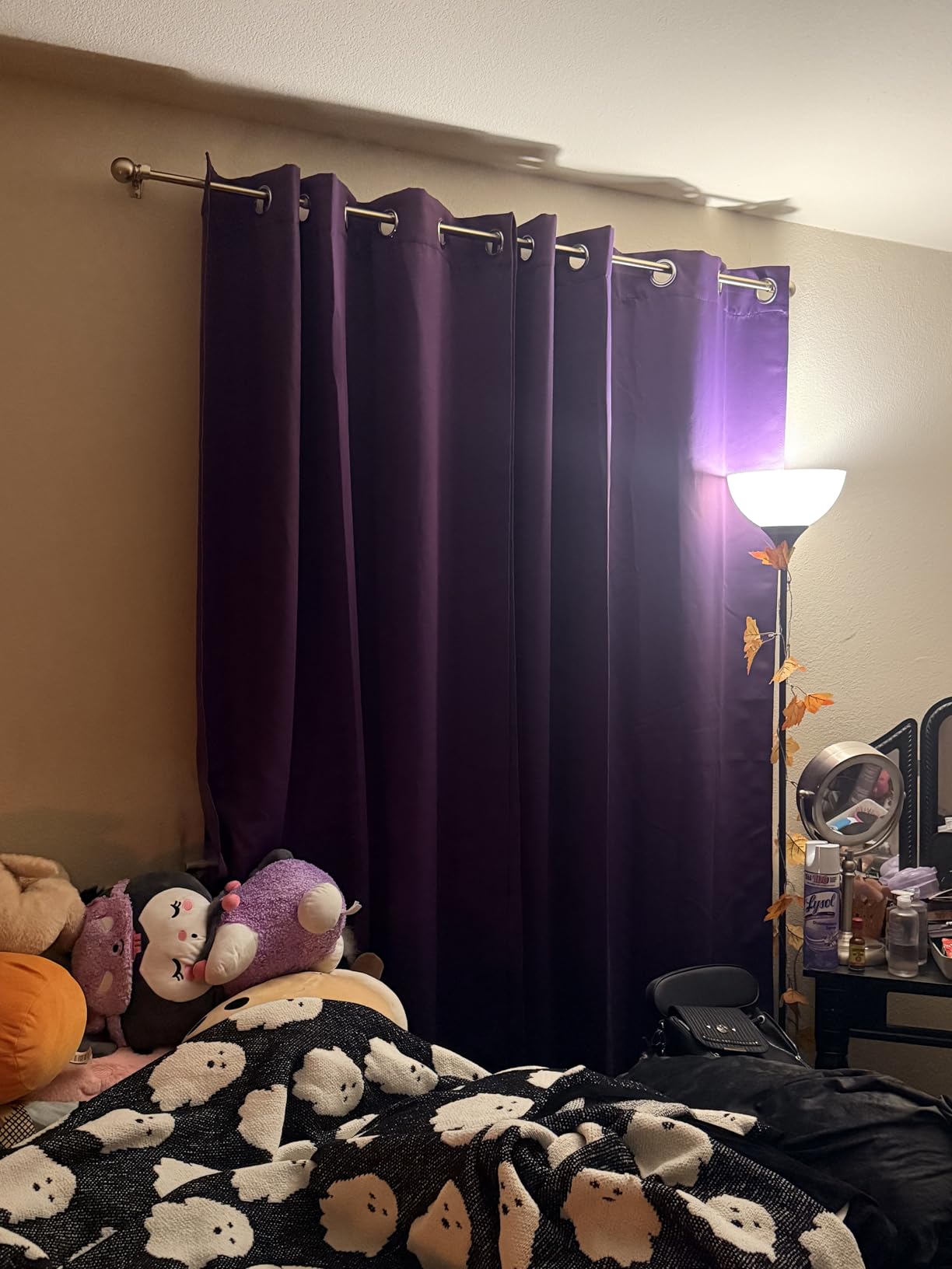 NICETOWN Gray Blackout Curtains for Bedroom 84 inches Long - Thermal Drapes Grommet Room Darkening Light Blocking Curtains Window Treatments for Living Room (2 Panels, W52 x L84, Grey) customer photo 2
