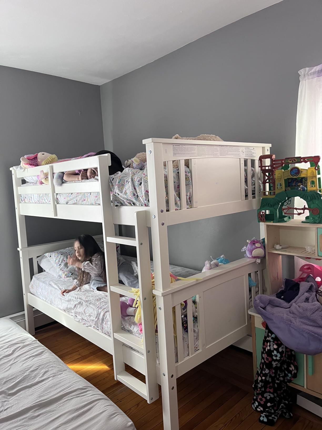 DHP Dylan Convertible Wood Bunk Bed, Stackable and Detachable Bed Frames for Kids and Teens, Twin-Over-Twin, Espresso customer photo 2