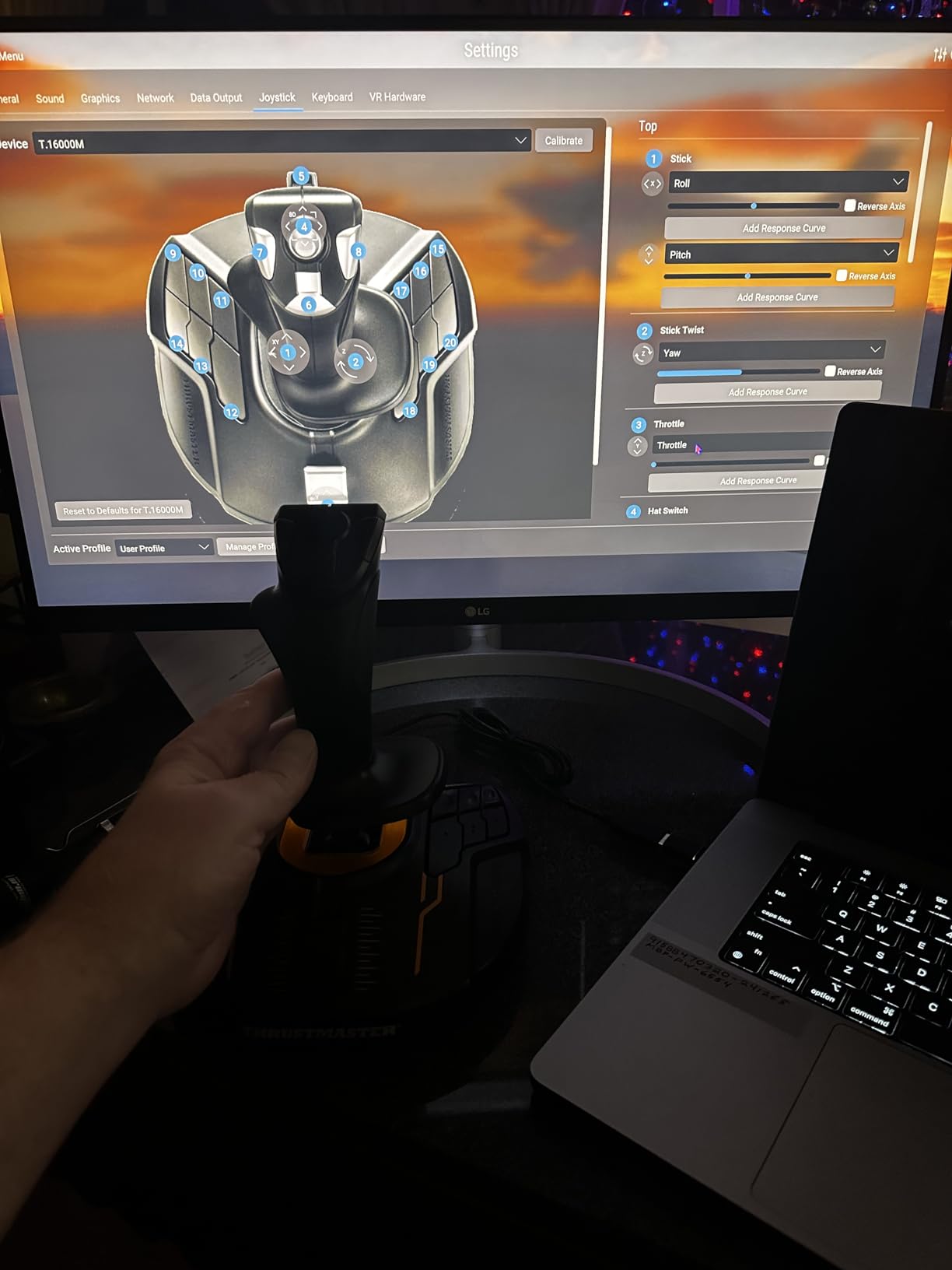 Thrustmaster T16000M FCS Flight Stick - Hall Effect Precision Joystick, Ambidextrous Design, 16 Buttons, Programmable Profiles for Flight Simulator - Compatible with PC customer photo 1