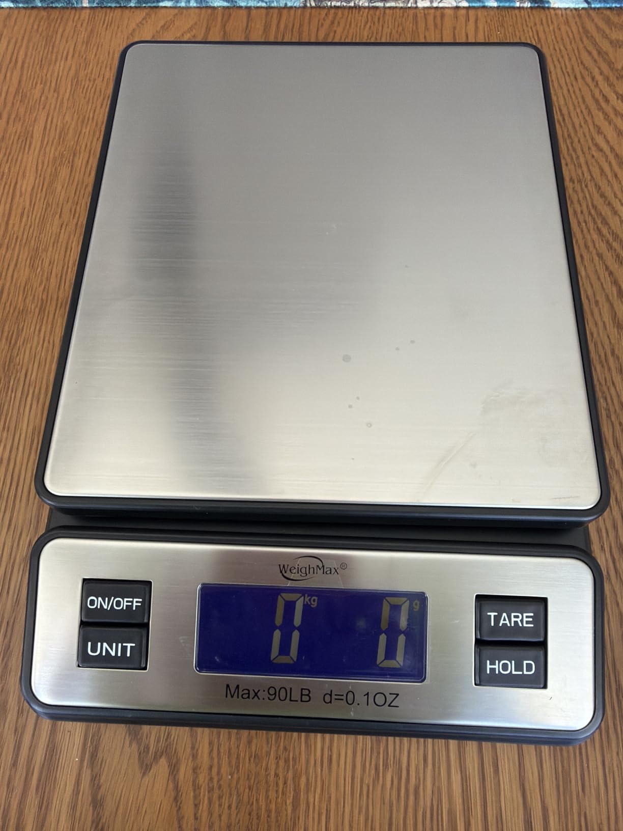 Weighmax W-2809 90 LB X 0.1 OZ Durable Stainless Steel Digital Postal Scale, Shipping Scale With AC adapter, 1 Pack customer photo 1