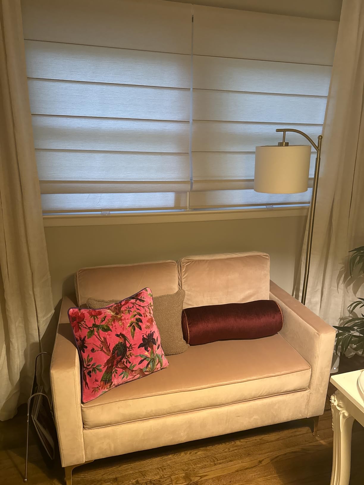 H.VERSAILTEX Natural Linen Sheer Curtains Flax Linen Blended Curtain Panels Living Room, Nickel Grommet Semitransparent Semi-Sheer Soft Privacy Drapes, Natural, 84 inches Long 2 Panels customer photo 2