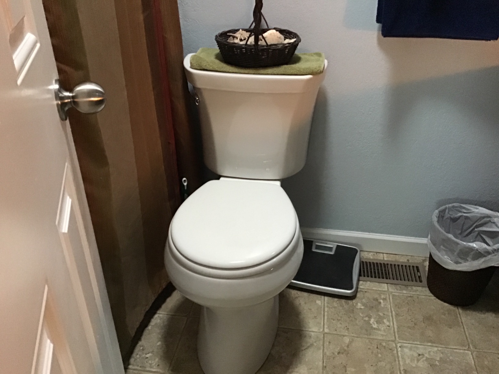 Kohler K-5481-0 Highline Comfort Height Two-Piece Round-Front 1.28 gpf Toilet with Class Five Flush Technology and Left-Hand Trip Lever White customer photo 1