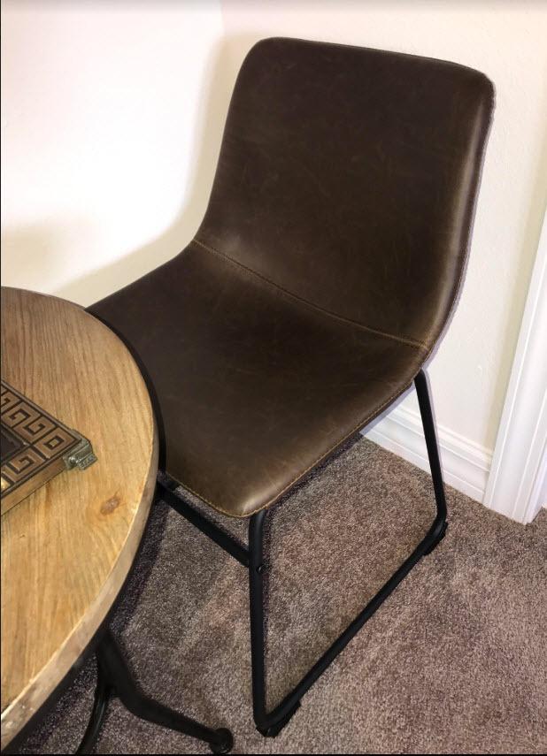 Signature Design by Ashley Mid Century Centiar Dining Bucket Chair, Set of 2, Black and Brown customer photo 2