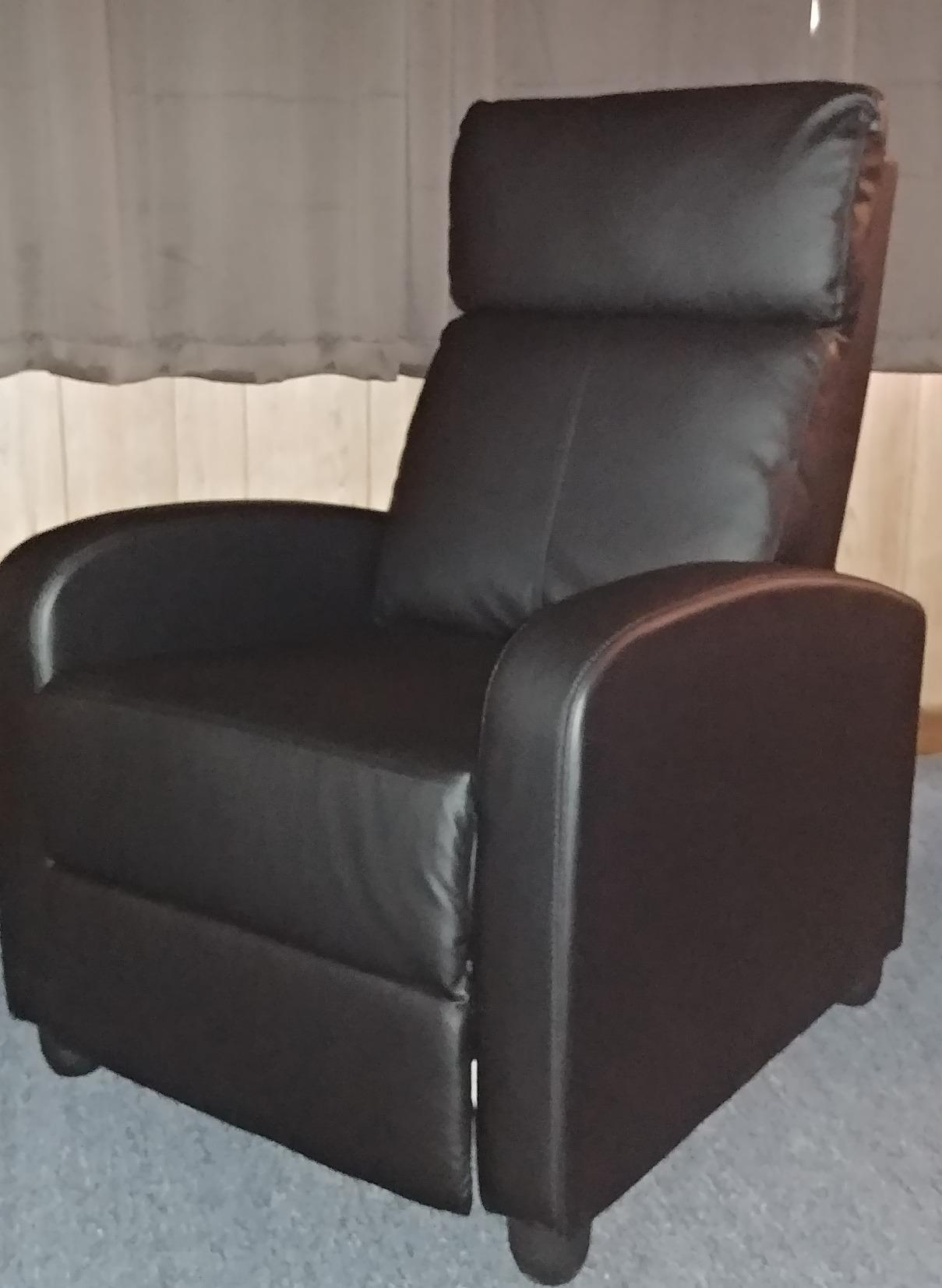 FDW Recliner Chair Push Back Sofa Home Theater Seating with Lumbar Support and Leather Padded Seat Backrest for Living Room customer photo 2