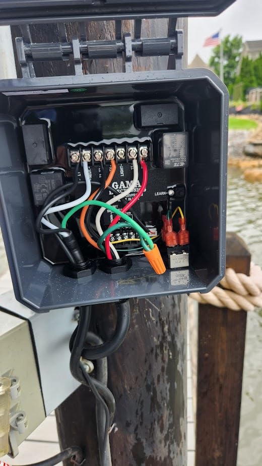 Boat Lift RF Remote Control System, 120VAC Single Phase, Capacitor Start (4-Wire) AC Motor Reversing with Limit switches customer photo 1