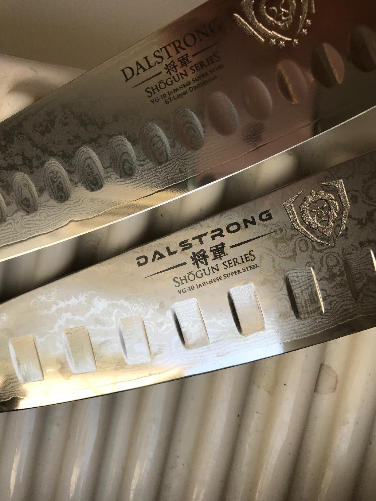 Dalstrong Santoku Knife - 5 inch - Shogun Series Elite - Japanese AUS-10V Super Steel Kitchen Knife - Black G10 Handle - Vegetable Knife - Damascus Layered customer photo 2