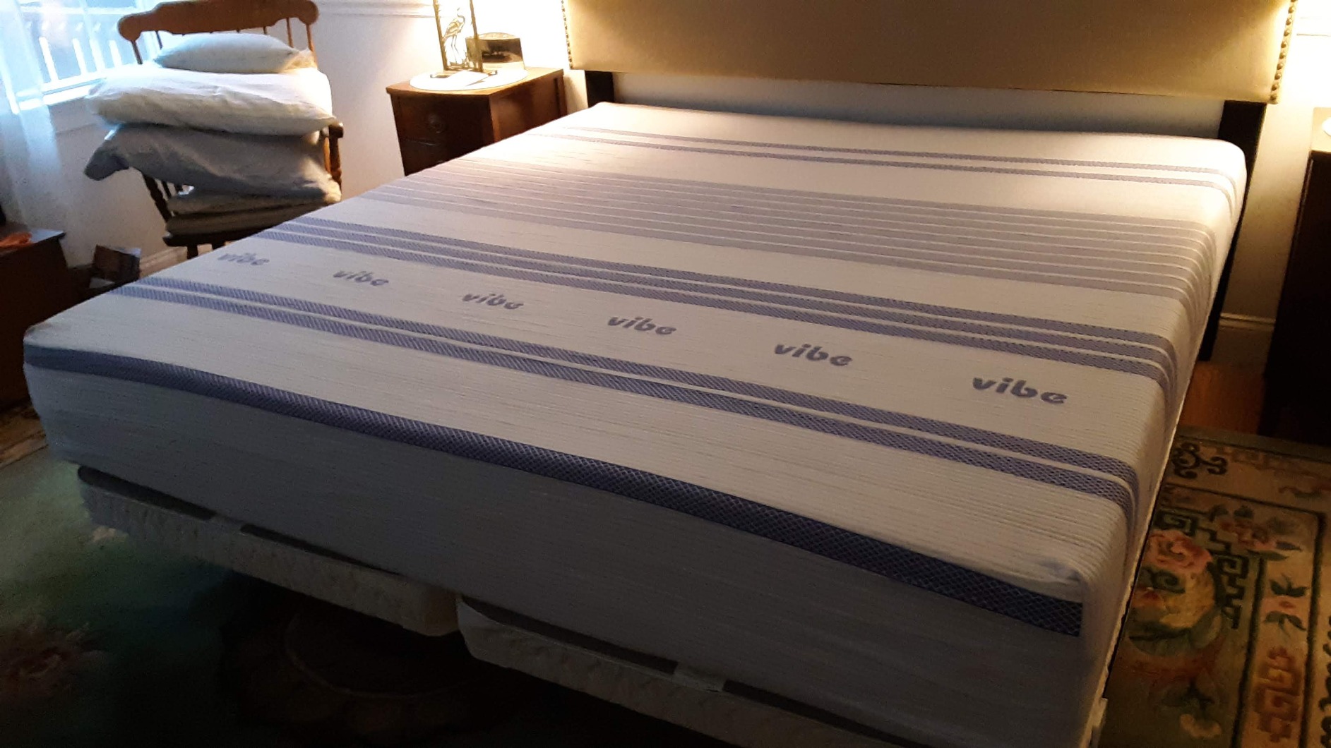 Vibe Gel Memory Foam Mattress, 12-Inch CertiPUR-US Certified Bed-in-a-Box, Twin, White customer photo 1