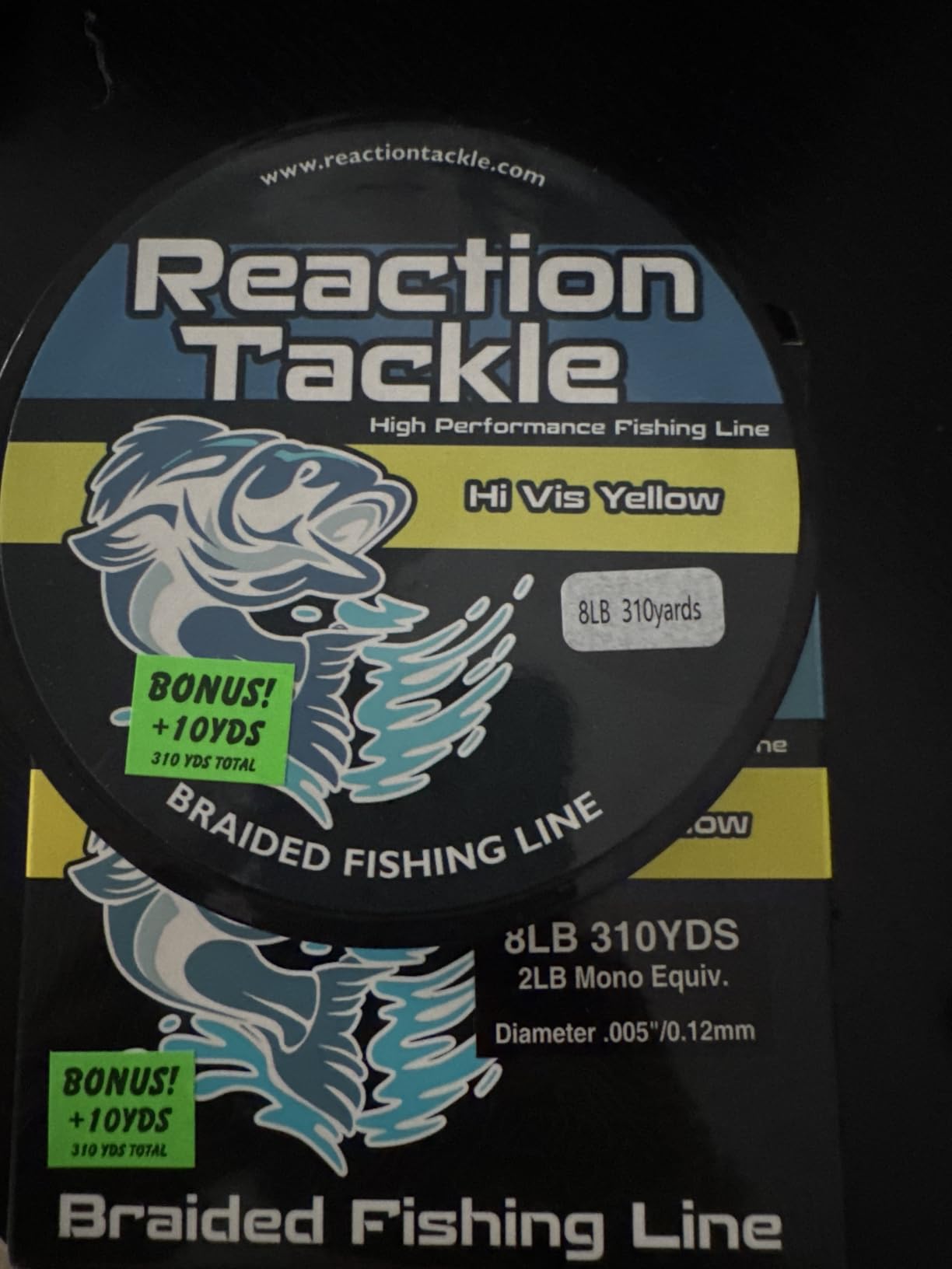 Reaction Tackle Braided Fishing Line - Pro Grade Power Performance for Saltwater or Freshwater Fish - Colored Fishing Line Braid for Extra Visibility customer photo 1