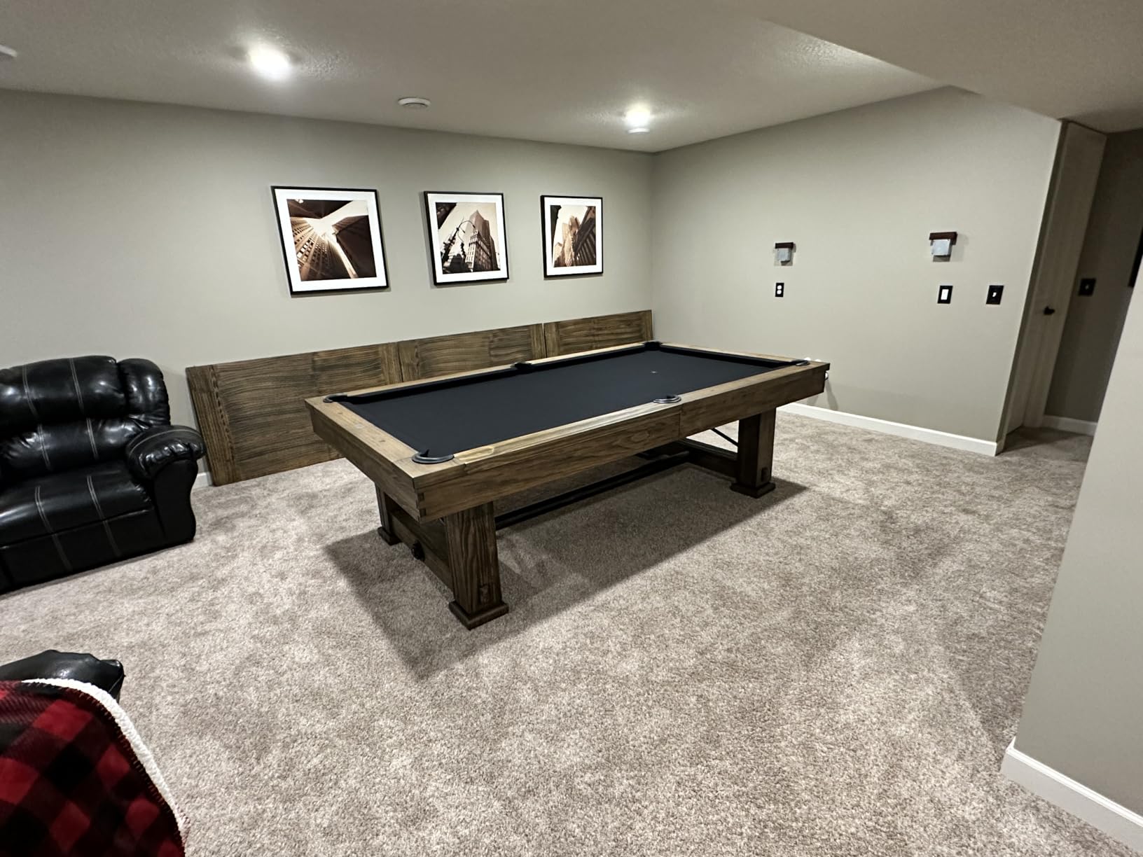 Playcraft Rio Grande Slate Pool Table Weathered Bark Billiard Table with Hardwood and 3pc Slate System customer photo 1