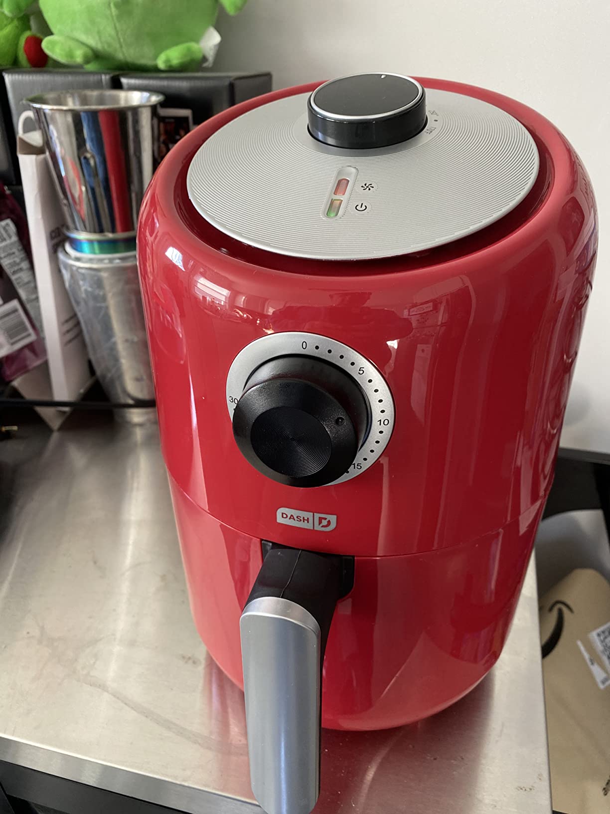 Dash Compact Air Fryer - Healthy Cooking with Auto Shut-Off Feature, Adjustable Temperature Control & Nonstick Fry Basket - Has AirCrisp Technology - 2 Quart - Cool Grey customer photo 2