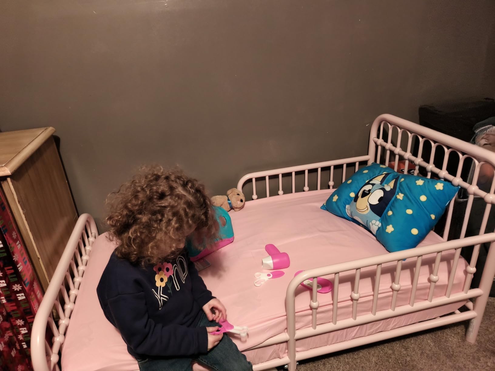 Little Seeds Monarch Hill Ivy Metal Toddler Bed, Pink customer photo 1