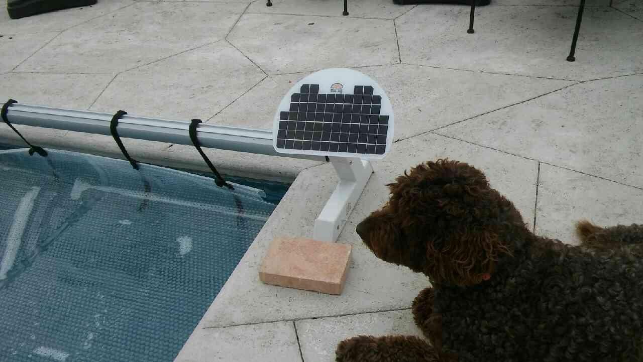 Automatic Motorized Solar Blanket Cover Reel/Roller for Rectangular in-ground Swimming Pools up to 20x40' - Solar Battery Powered, Click-of-Button Simple Operation customer photo 1