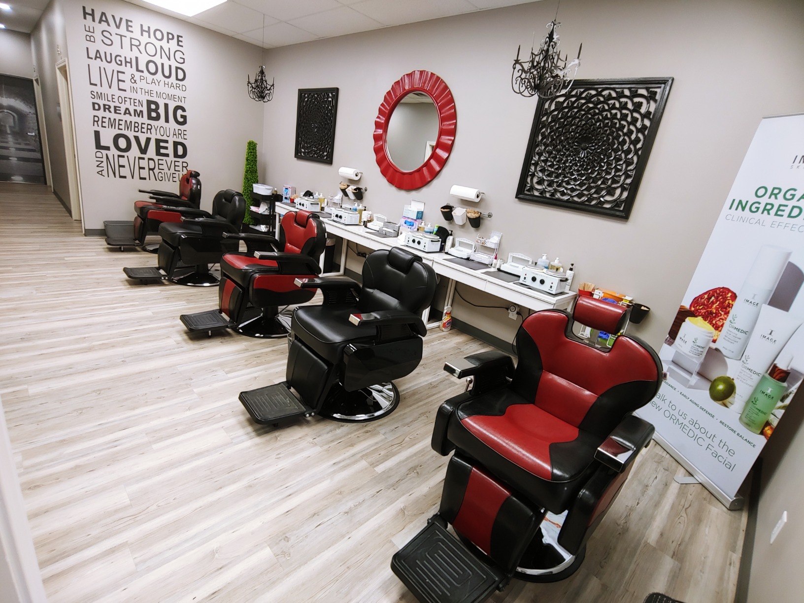 Artist hand Professional Barber Chair, All Purpose Reclining Salon Chair for Hair Stylist with Heavy Duty Hydraulic Pump, Hairdresser Styling Shampoo Chair, Spa Beauty Equipment for Barbershop, Home customer photo 2
