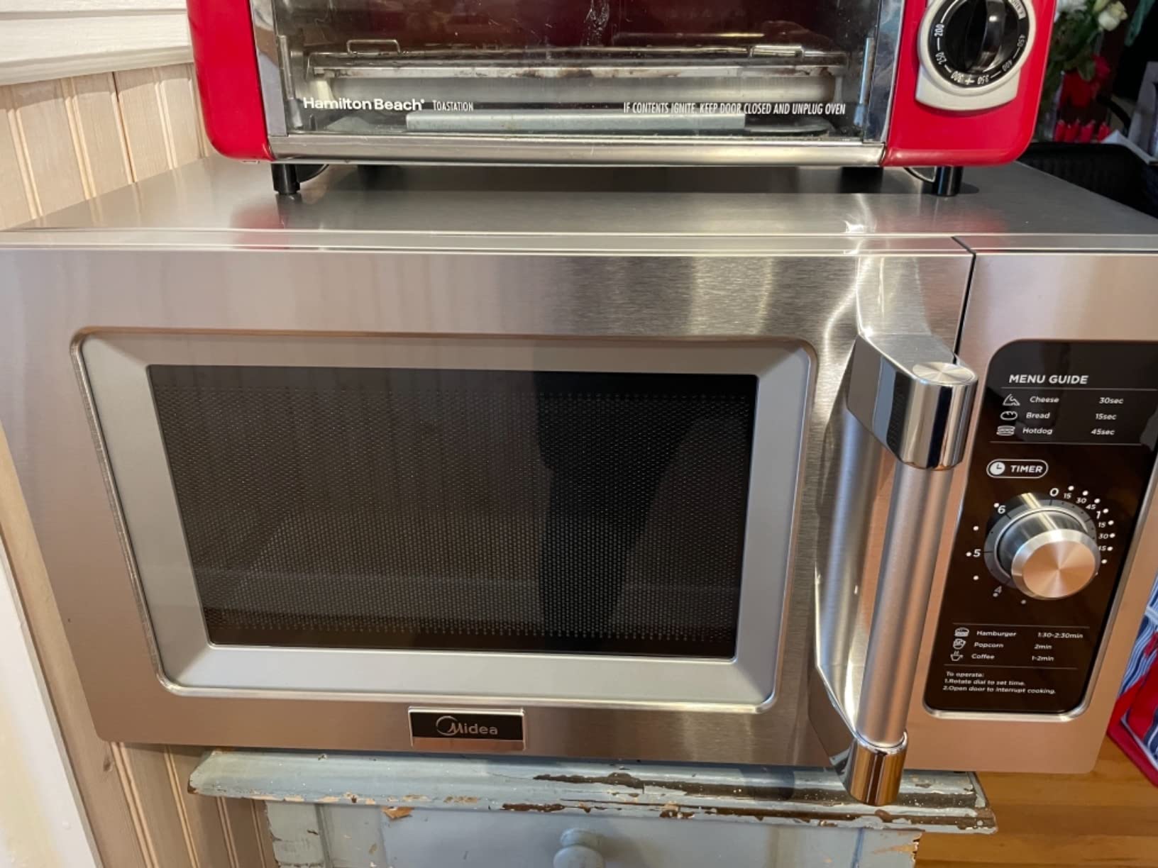 Midea Equipment 1025F1A Countertop Commercial Microwave Oven with Touch Control, 1000W, Stainless Steel, 0.9 CuFt customer photo 1