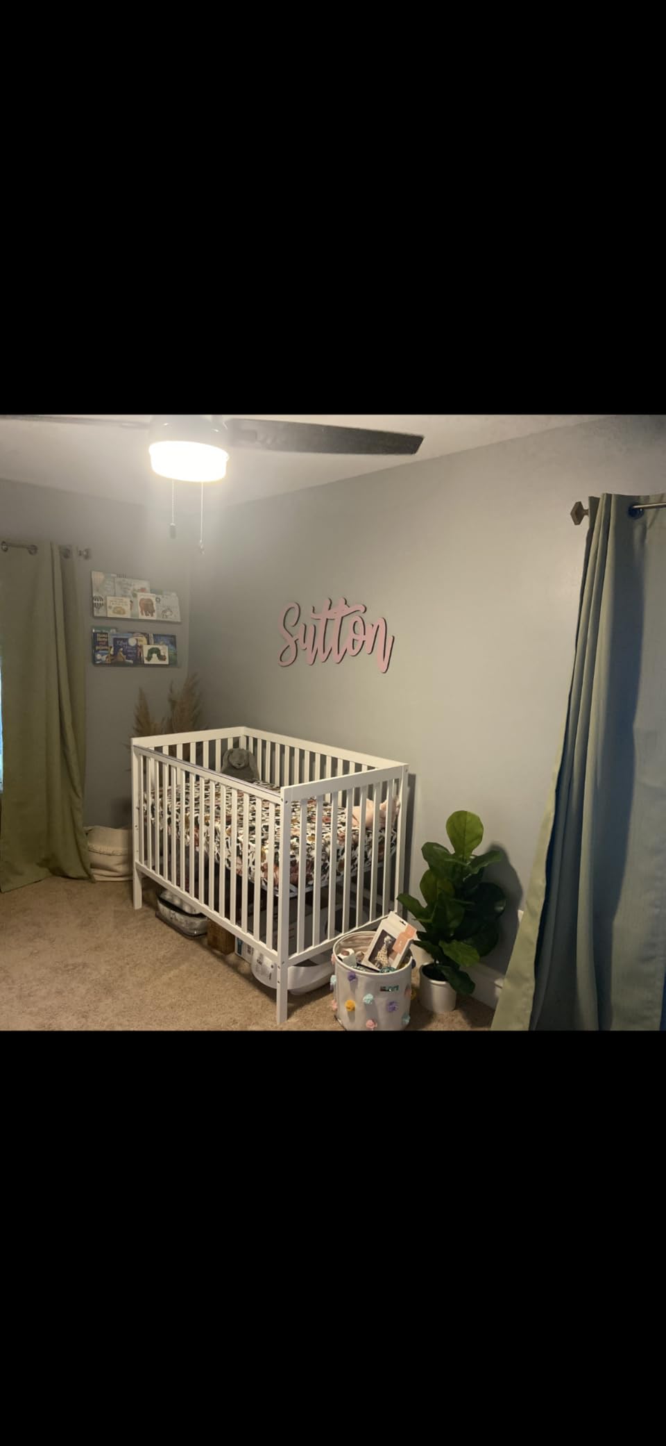 Dream On Me Synergy 5-in-1 Convertible Full-Size Baby Crib with Toddler, Day & Full Bed Conversion in Cool Grey, GreenGuard Gold & BSA, 3 Mattress Heights, Sustainable Pinewood customer photo 2