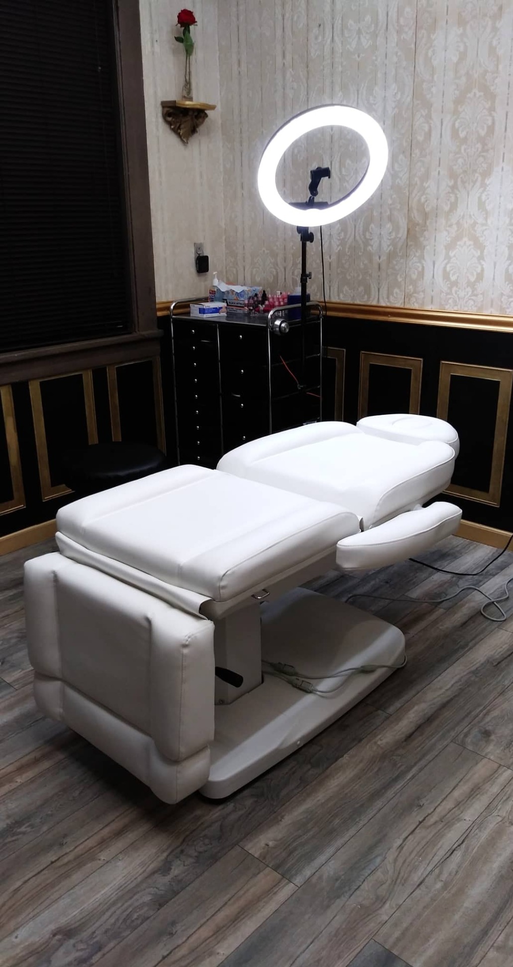 DIR Full Electrical Medical Aesthetic Chair Facial Beauty Bed Podiatry Doctors Office Chair with 3 Motors Ink customer photo 1