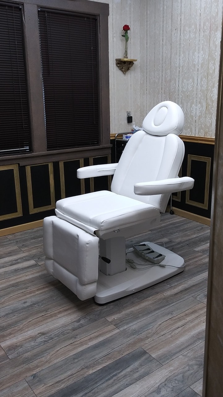 DIR Full Electrical Medical Aesthetic Chair Facial Beauty Bed Podiatry Doctors Office Chair with 3 Motors Ink customer photo 2