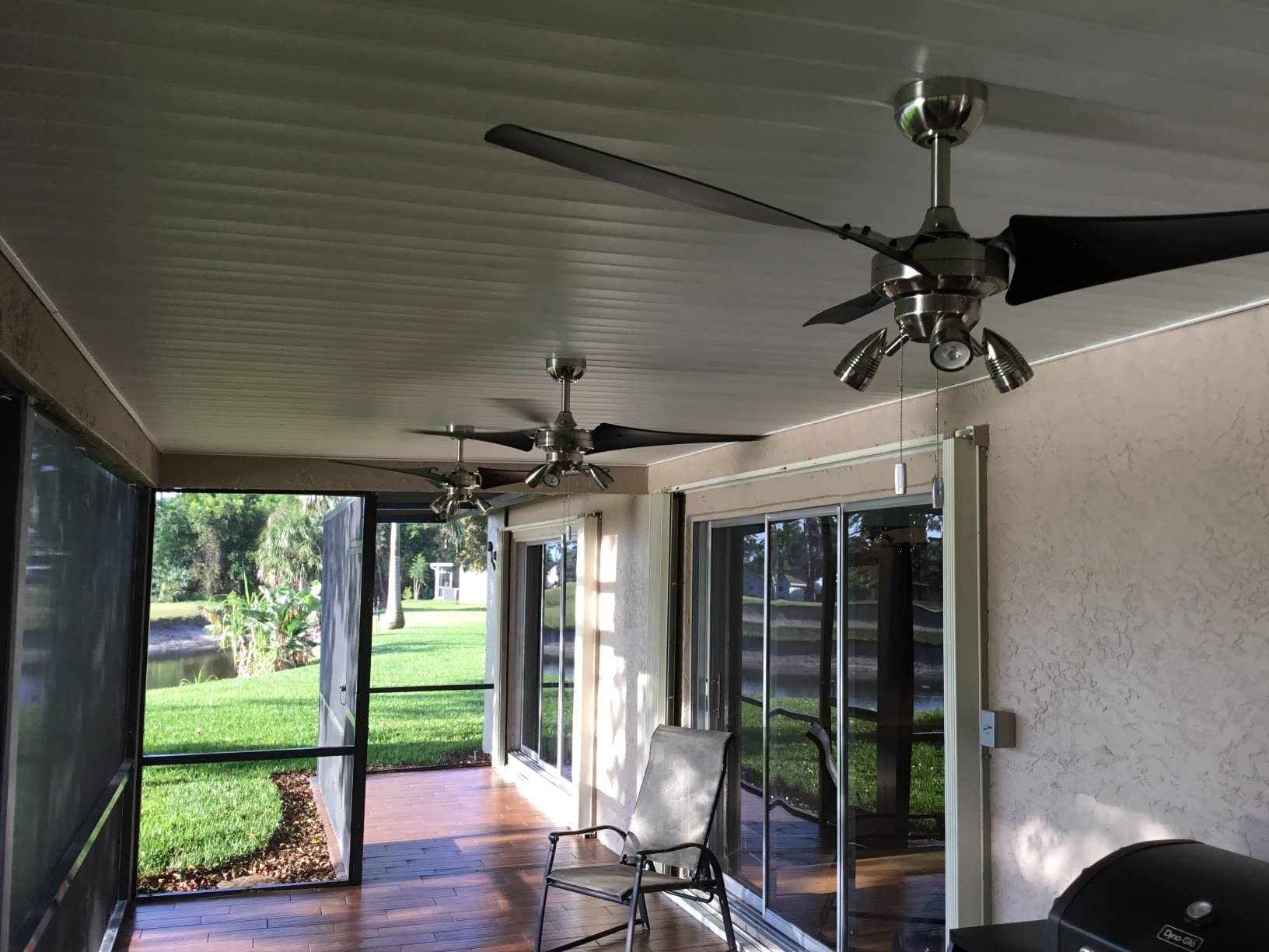 Honeywell Ceiling Fans Phelix, 56 Inch Contemporary Indoor LED Ceiling Fan with Light, Pull Chain, Dual Mounting Options, Reversible Motor - 50611-01 (Brushed Nickel) customer photo 2
