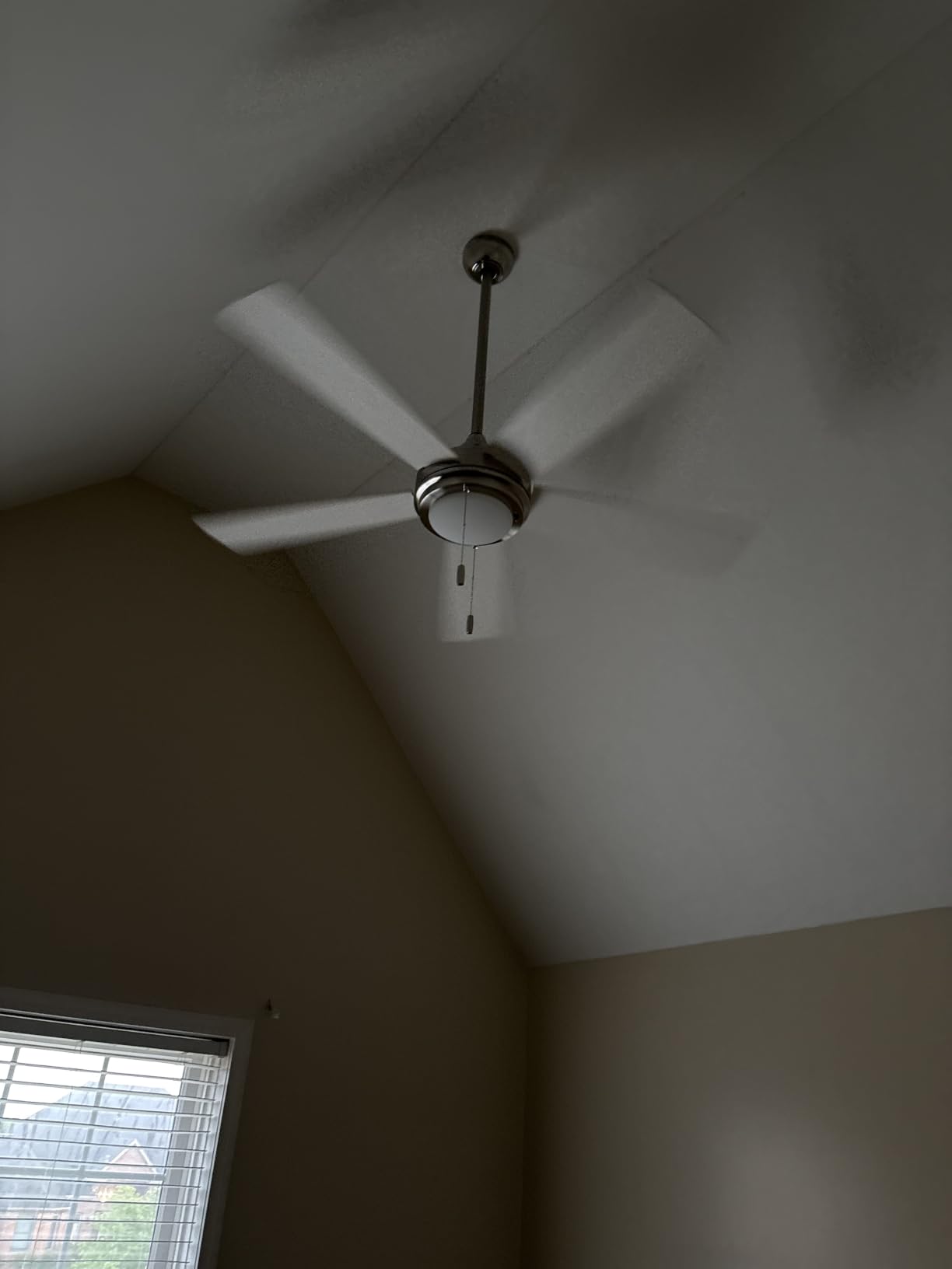 Honeywell Ceiling Fans Ventnor, 52 Inch Modern Farmhouse Indoor LED Ceiling Fan with Light, Pull Chain, Three Mounting Options, Dual Finish Blades, Reversible Motor - 50606-01 (Brushed Nickel) customer photo 1