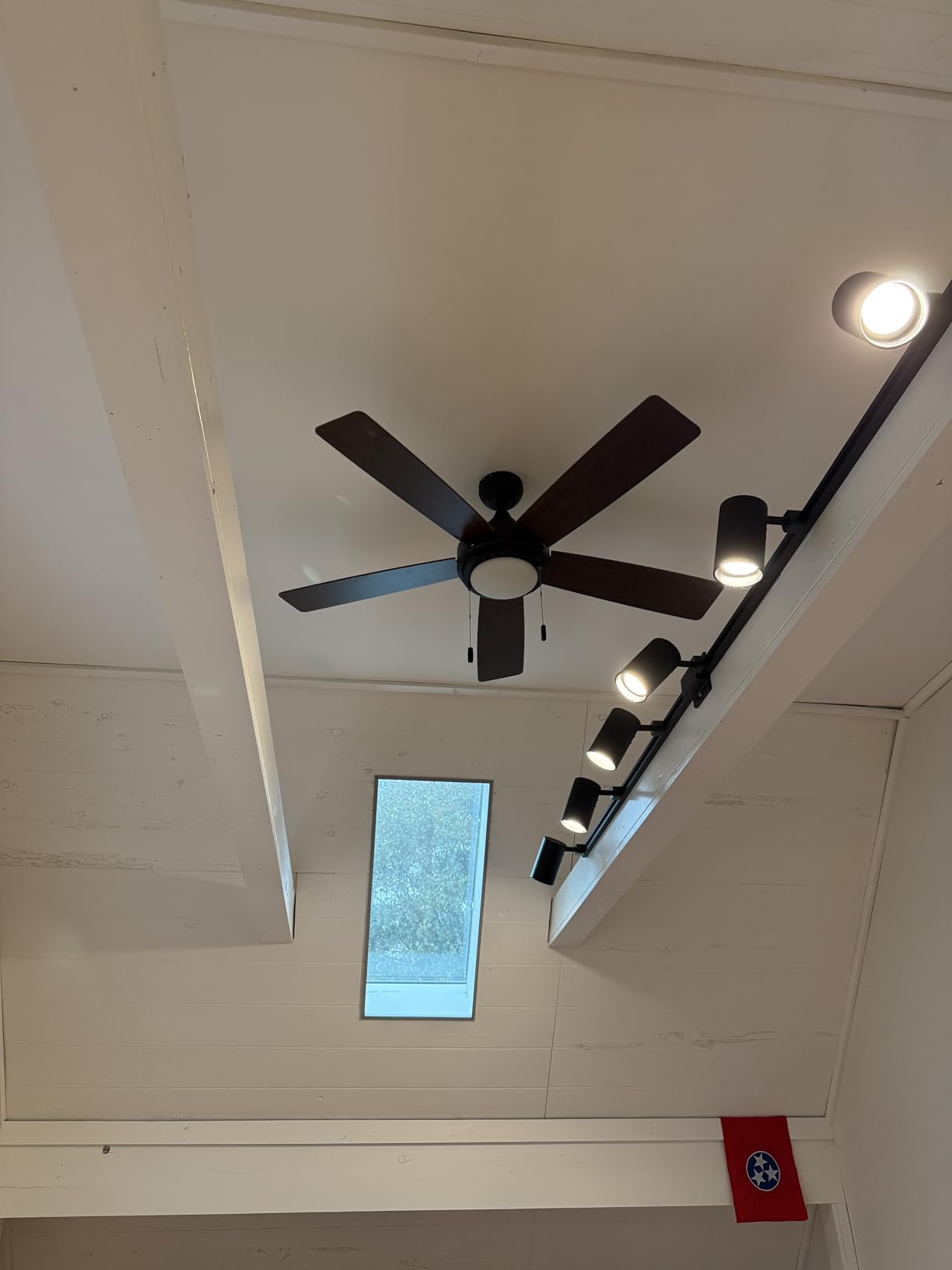 Honeywell Ceiling Fans Ventnor, 52 Inch Modern Farmhouse Indoor LED Ceiling Fan with Light, Pull Chain, Three Mounting Options, Dual Finish Blades, Reversible Motor - 50606-01 (Brushed Nickel) customer photo 2
