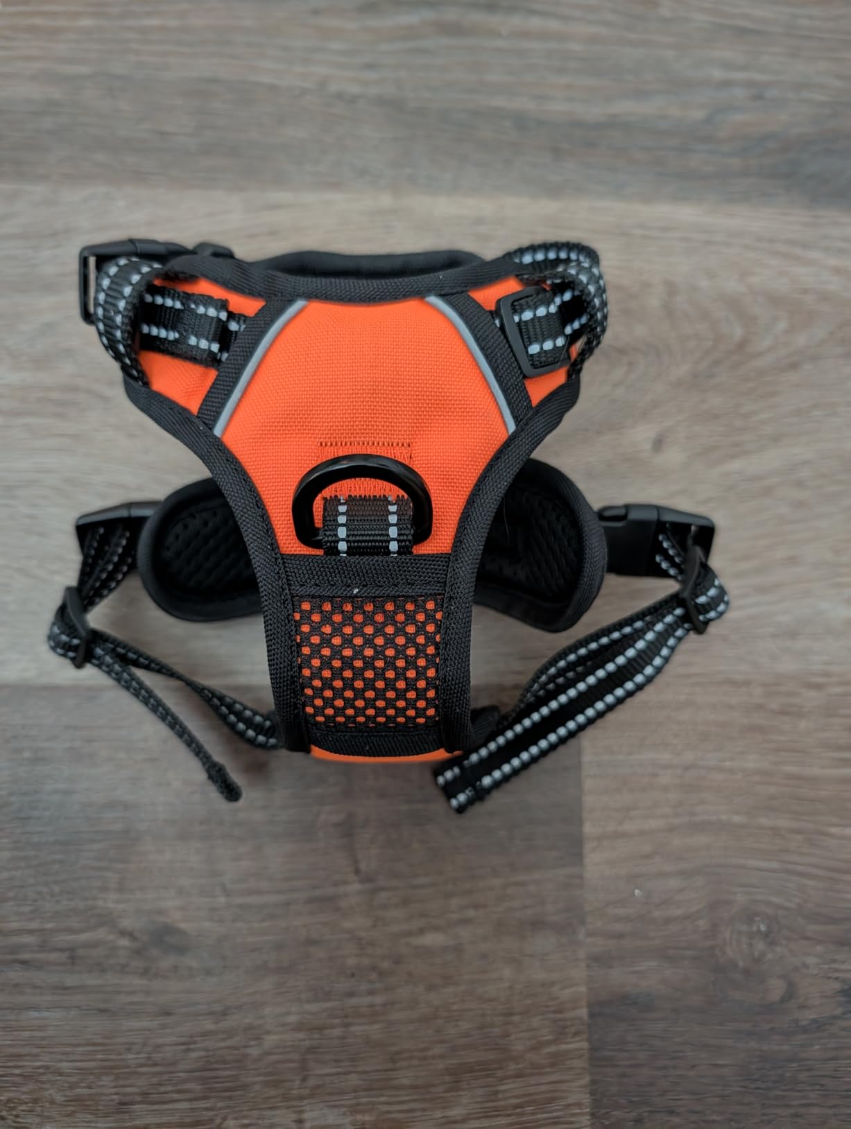 PHOEPET No Pull Dog Harness Medium Reflective Front Clip Vest with Handle, Adjustable 2 Metal Rings 3 Buckles, Easy to Put on & Take Off customer photo 2