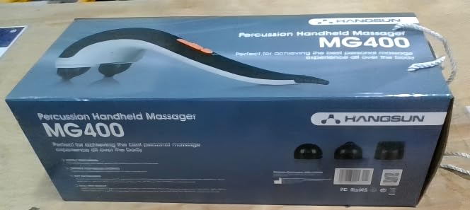 HANGSUN Handheld Neck Back Massager for Pain Relief Deep Tissue, Electric Double Head Percussion Massage MG460 for Shoulder, Leg, Foot, Muscles, Full Body, Corded customer photo 1