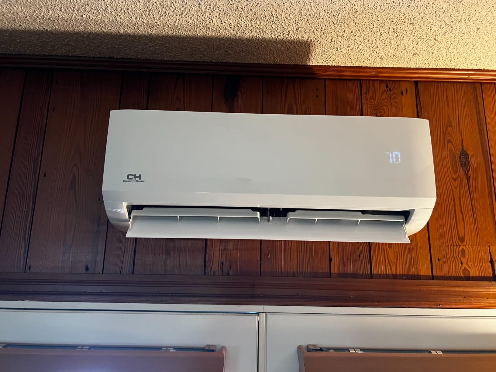 Cooper & Hunter Dual Zone 9,000 + 12,000 BTU Ductless Mini Split AC/Heating System, Pre-Charged, Heat Pump, 21.3 SEER Including 25FT Copper Line Set And Communication Wires customer photo 1