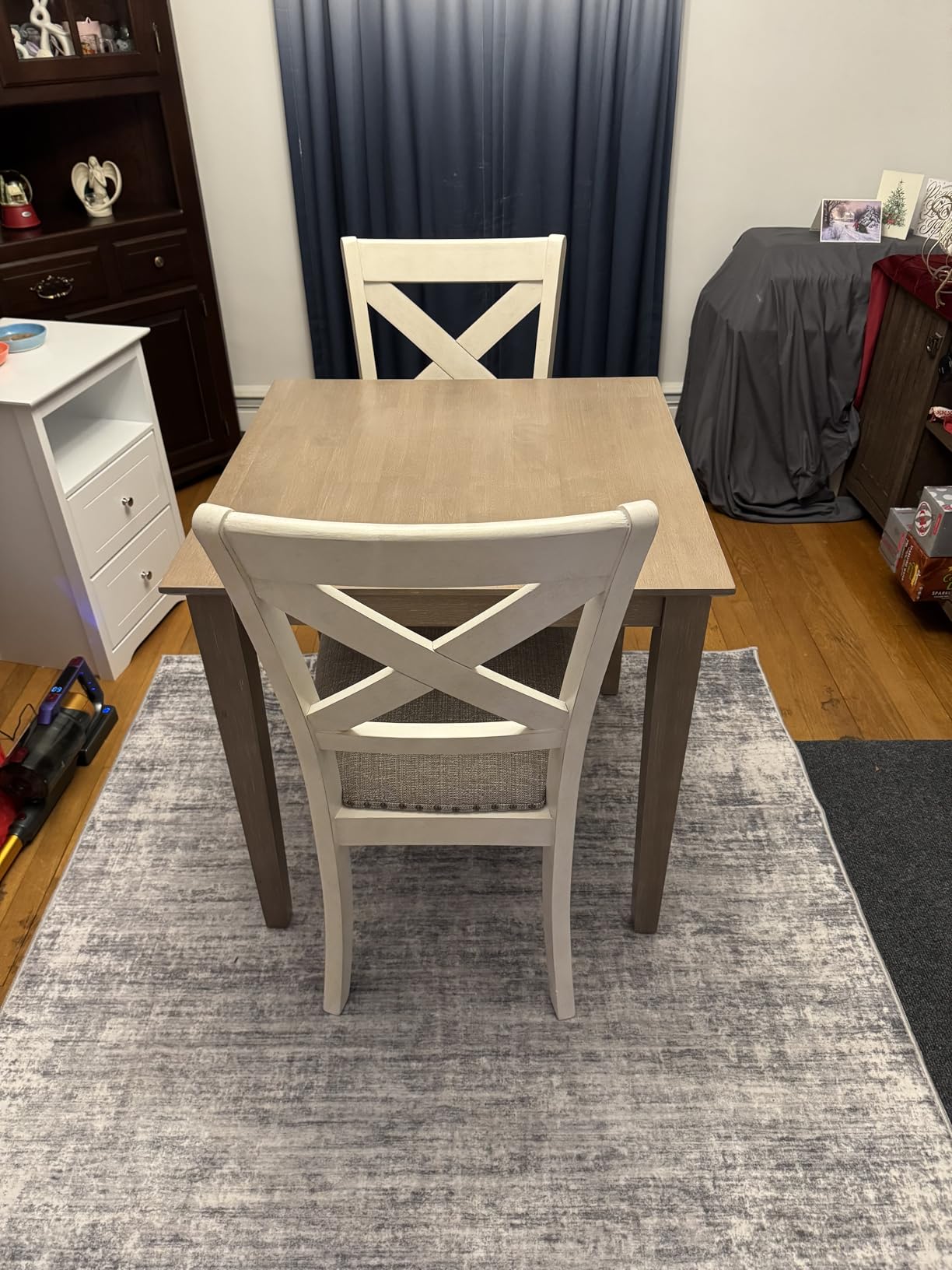 Signature Design by Ashley Moriville Modern Farmhouse Upholstered Dining Room Chair, Set of 2, Brown customer photo 2