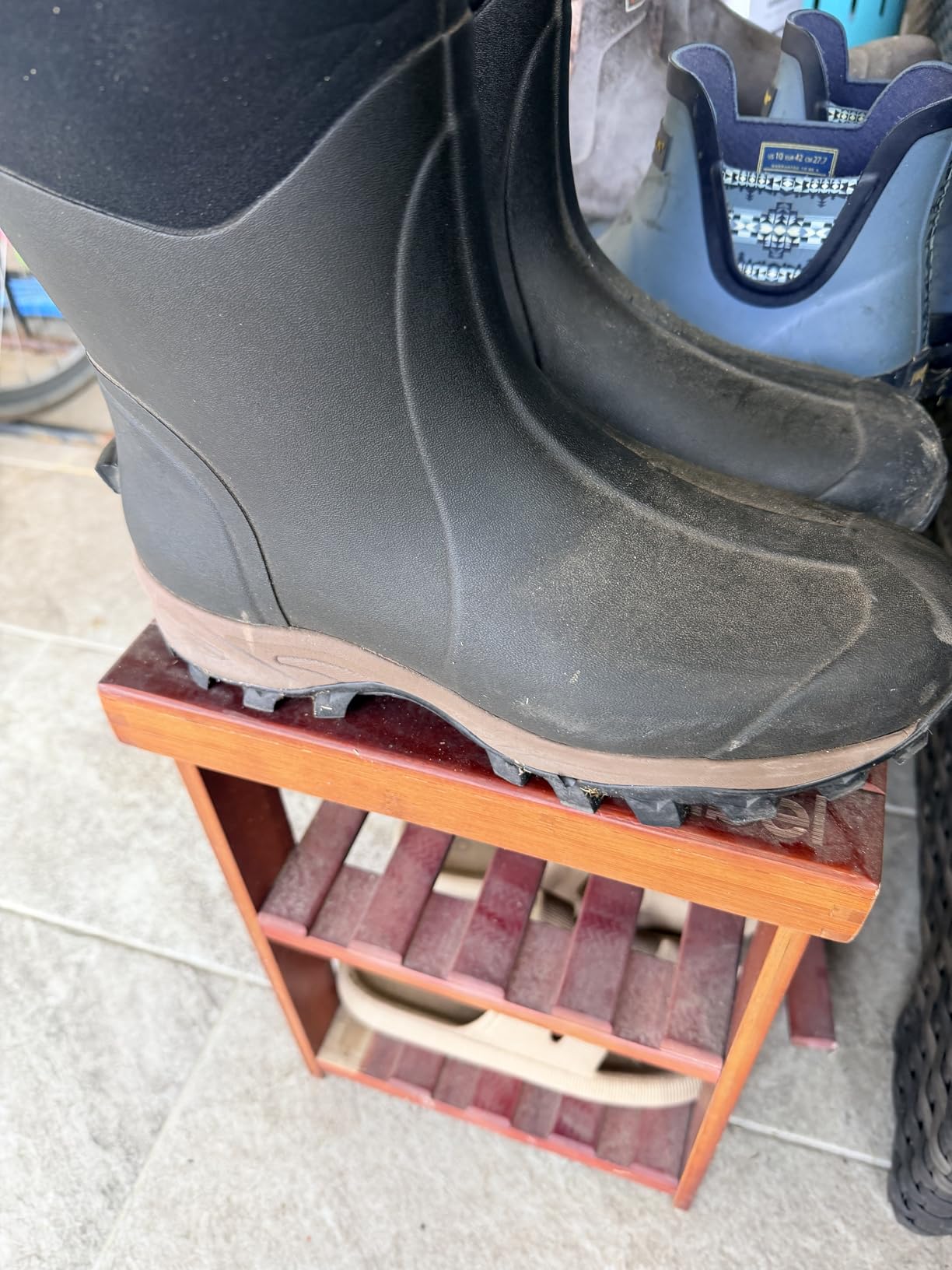 TIDEWE Rubber Neoprene Boots - Waterproof 6mm Neoprene, Rain Boot Hunting Boot Arctic Outdoor Boot customer photo 2