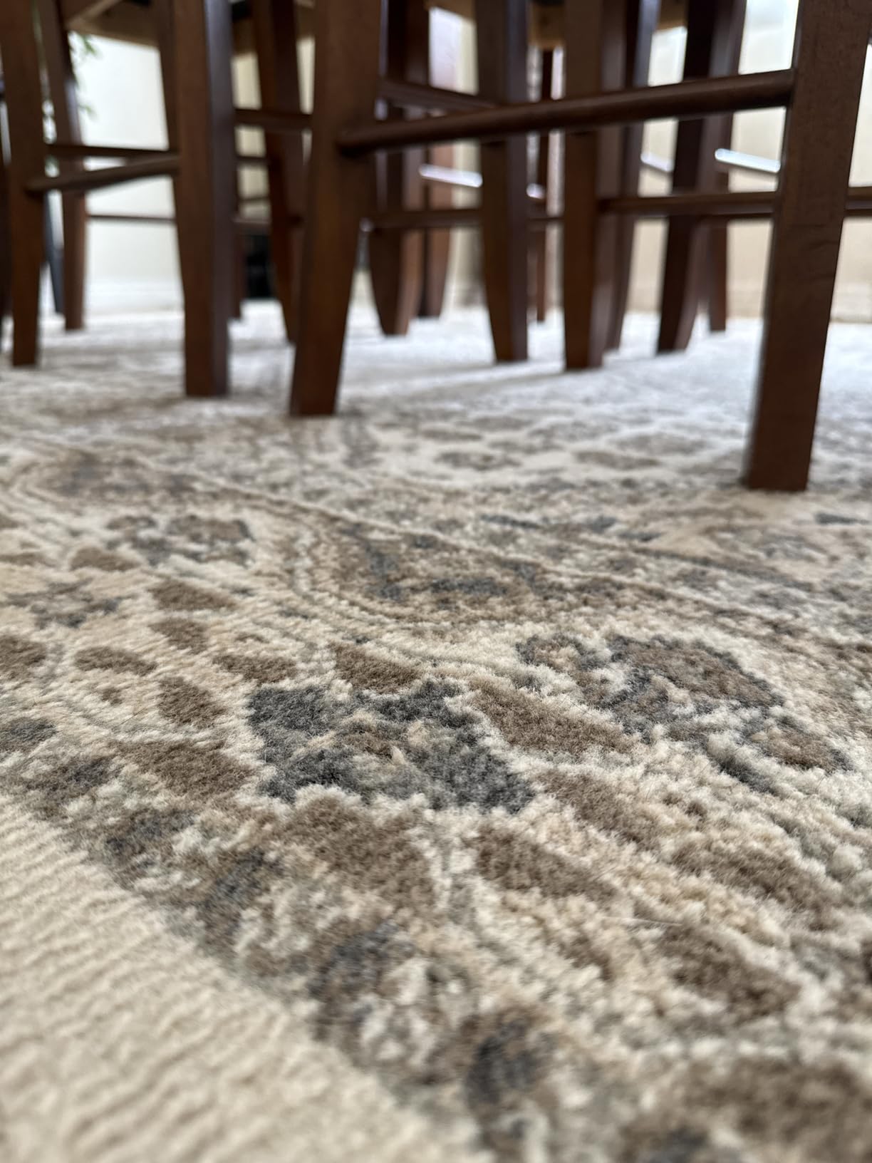 nuLOOM 9x12 Becca Traditional Tiled Area Rug, Beige, Faded Transitional Design, Stain Resistant, For Bedroom, Dining Room, Living Room, Hallway, Office, Kitchen, Entryway customer photo 2