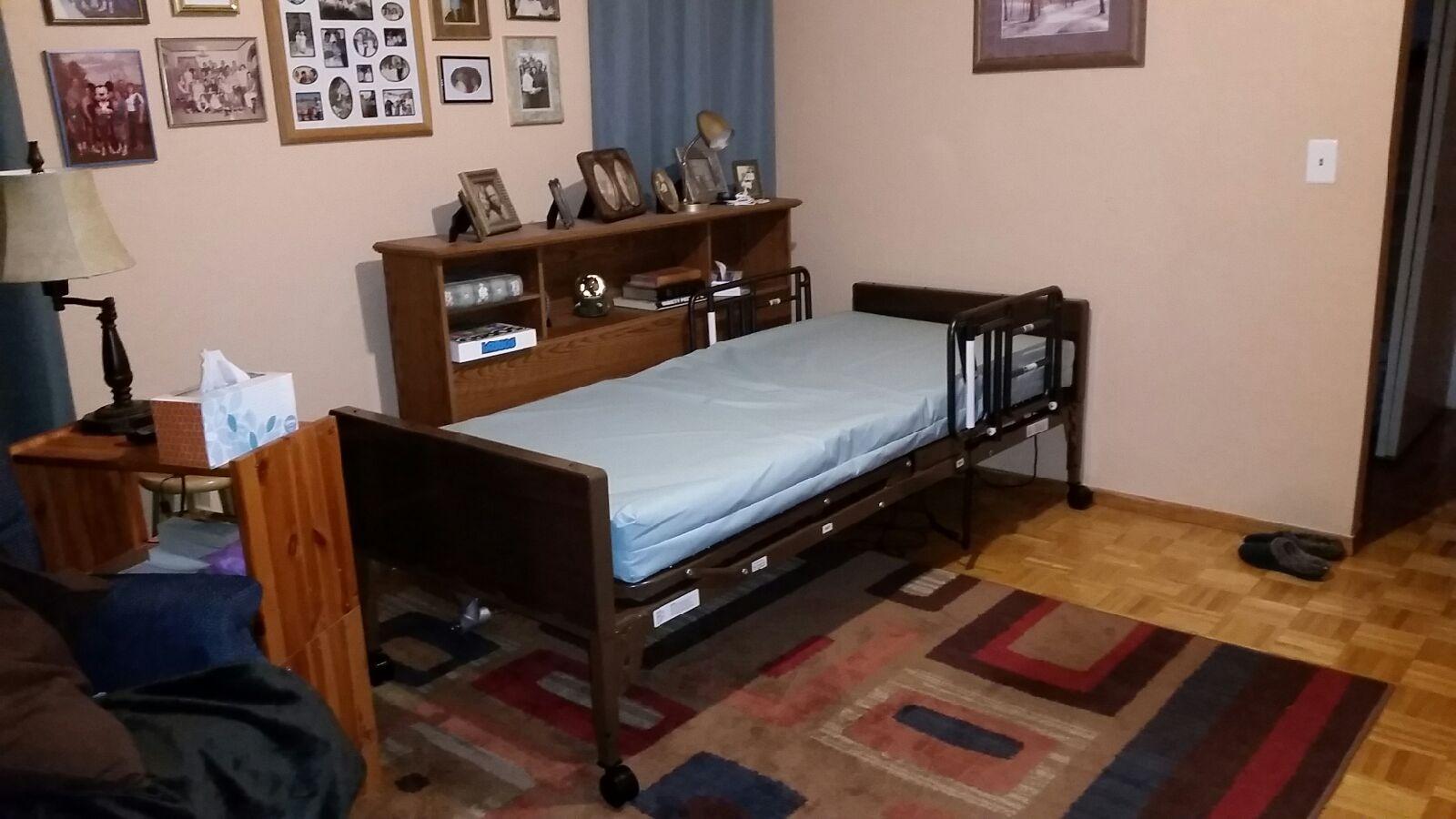 Full Electric Hospital Bed with Premium Mattress and Rails Included - for Home Care Medical Facilities - Fully Adjustable, Hand Pendant - 80