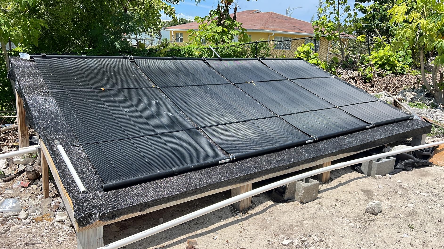 Highest Performing Design - DIY Solar Pool Heater Kit - 15-20 Year Life Expectancy (4-4x10 / 1.5 I.D. Header) customer photo 2