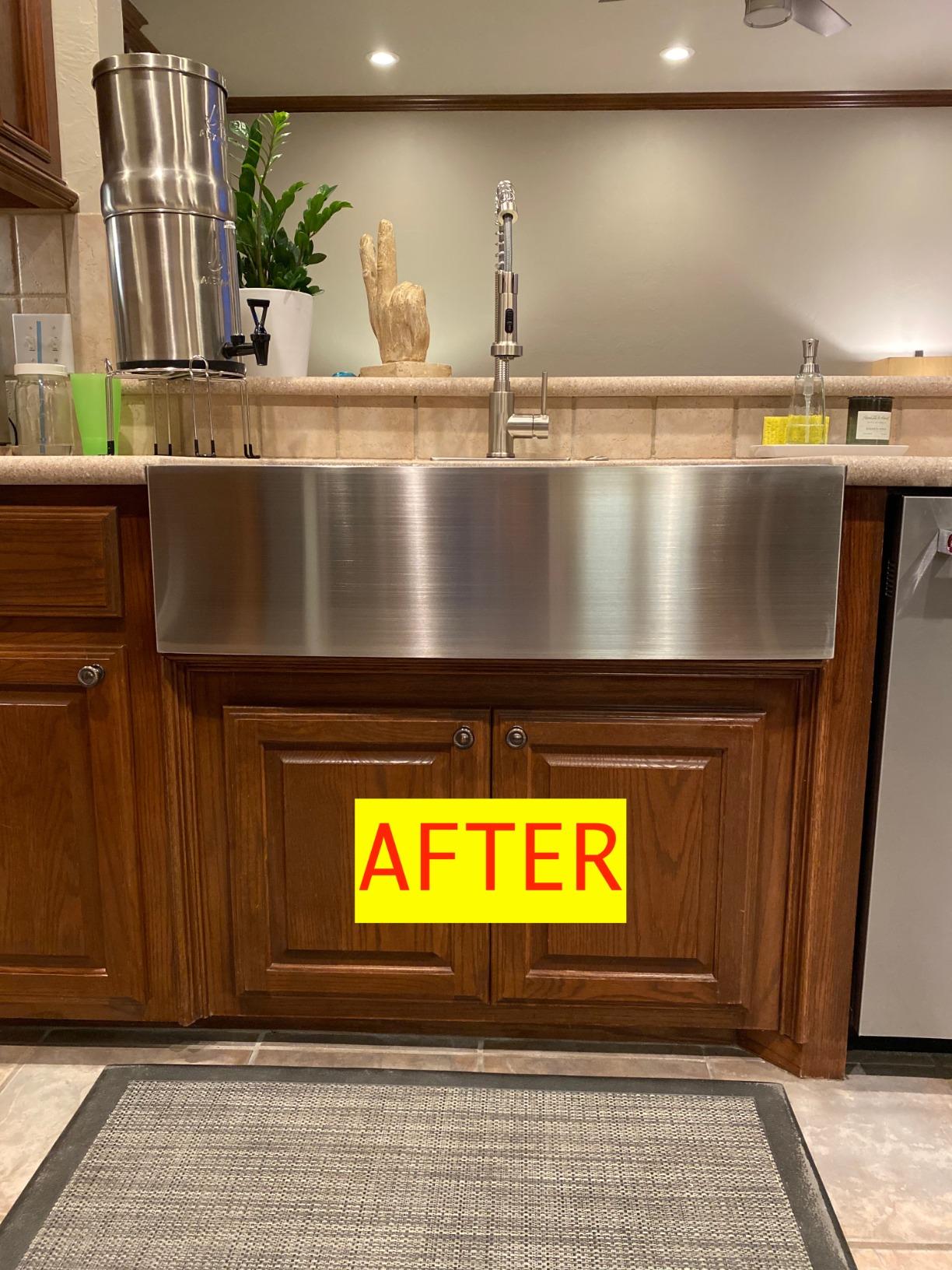 Sarlai 36 Farmhouse Sink Stainless Steel - 36x22 Inch Kitchen Sink Ledge Workstation Apron Front Single Bowl 16 Gauge Stainless Steel Luxury Undermount Farm Kitchen Sink customer photo 2