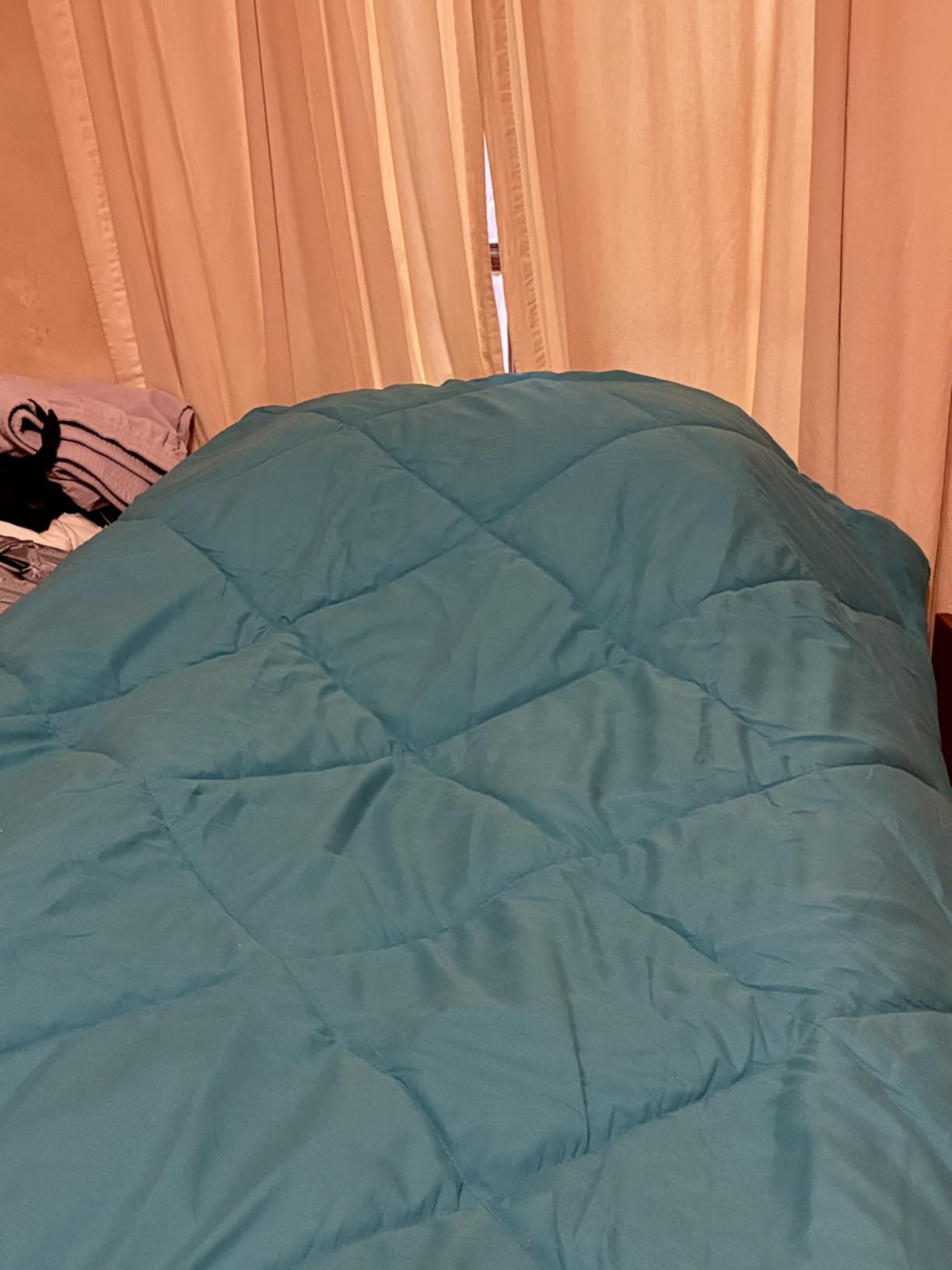 Cosybay Down Alternative Comforter (Blue/Grey, Queen) - All Season Soft Quilted Queen Size Bed Comforter - Duvet Insert with Corner Tabs -Winter Summer Warm Fluffy, 88x92inches customer photo 1
