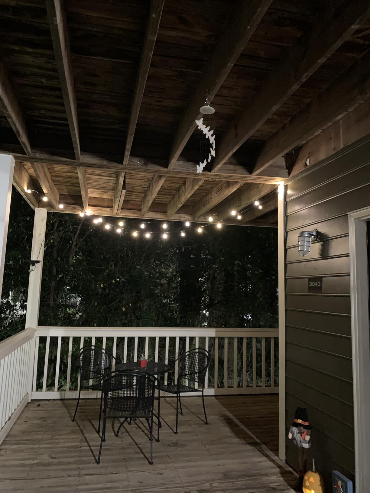 Lepro Solar Outdoor String Lights Patio Bistro Lights, 25ft 26 LED G40 Bulbs, USB Rechargeable Portable Edison Cafe String Lights for Porch, Pergola, Backyard, Garden, Pool, Party, Camping, 3600mAh customer photo 1
