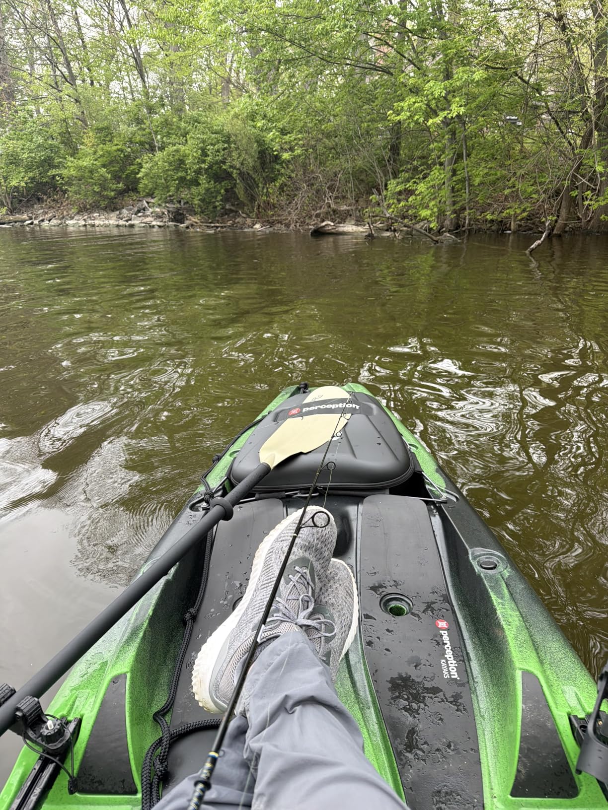 Perception Kayaks Outlaw 11.5 | Sit on Top Fishing Kayak | Fold Away Lawn Chair Seat | 4 Rod Holders | Integrated Tackle Trays | 11 ft 6 in customer photo 1