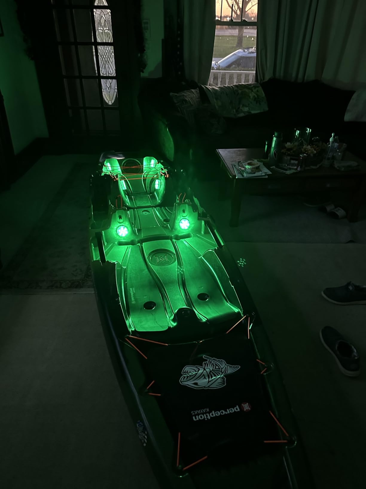 Perception Kayaks Outlaw 11.5 | Sit on Top Fishing Kayak | Fold Away Lawn Chair Seat | 4 Rod Holders | Integrated Tackle Trays | 11 ft 6 in customer photo 2