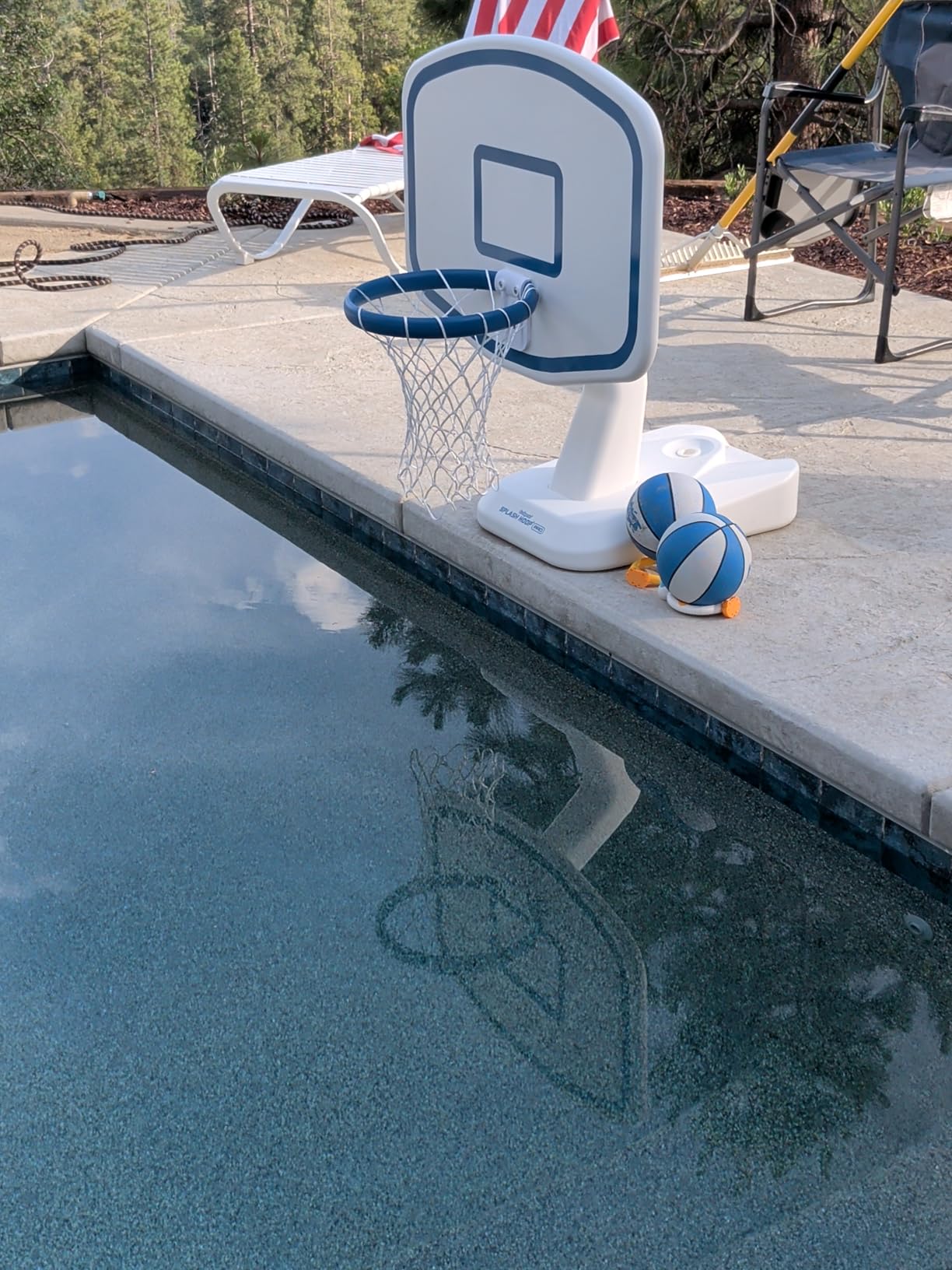 GoSports Splash Hoop PRO Pool Basketball Game - Modern Poolside Basketball Hoop with Backboard, Ball & Pump customer photo 1