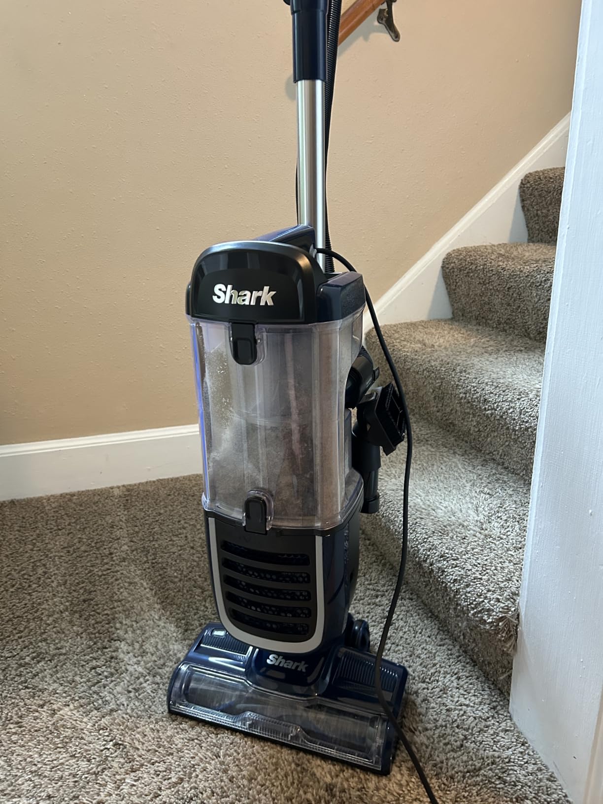 Shark NV151 Navigator Swivel Pro Complete Upright Vacuum with HEPA Filtration, Swivel Steering, Pet Power Brush, Crevice Tool & Upholstery Tool, for Pet Hair & Multi-Surface Cleaning, Navy customer photo 2