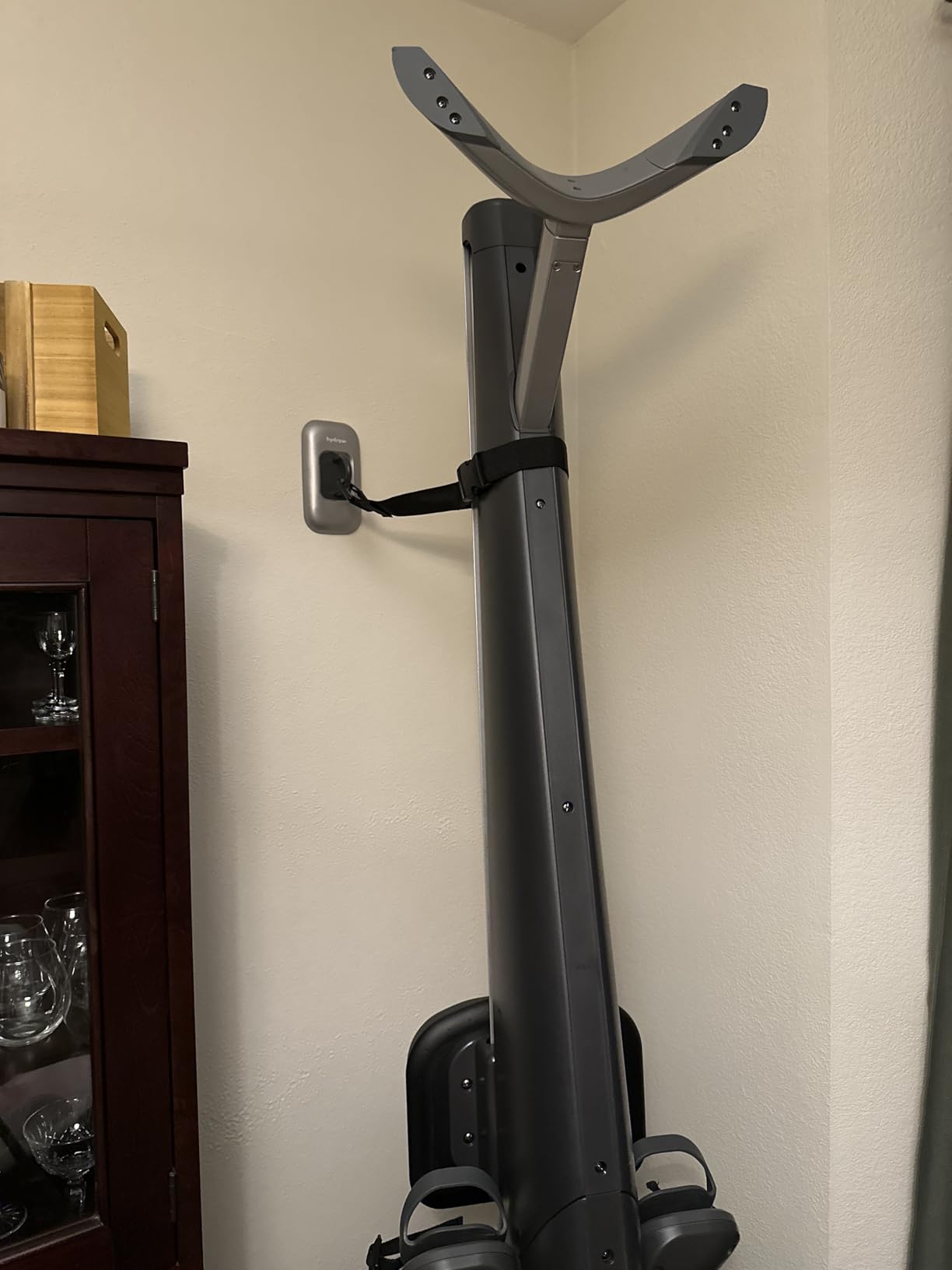 Hydrow Rower Upright Storage Kit - Wall Mount for Vertical Space Saving customer photo 1